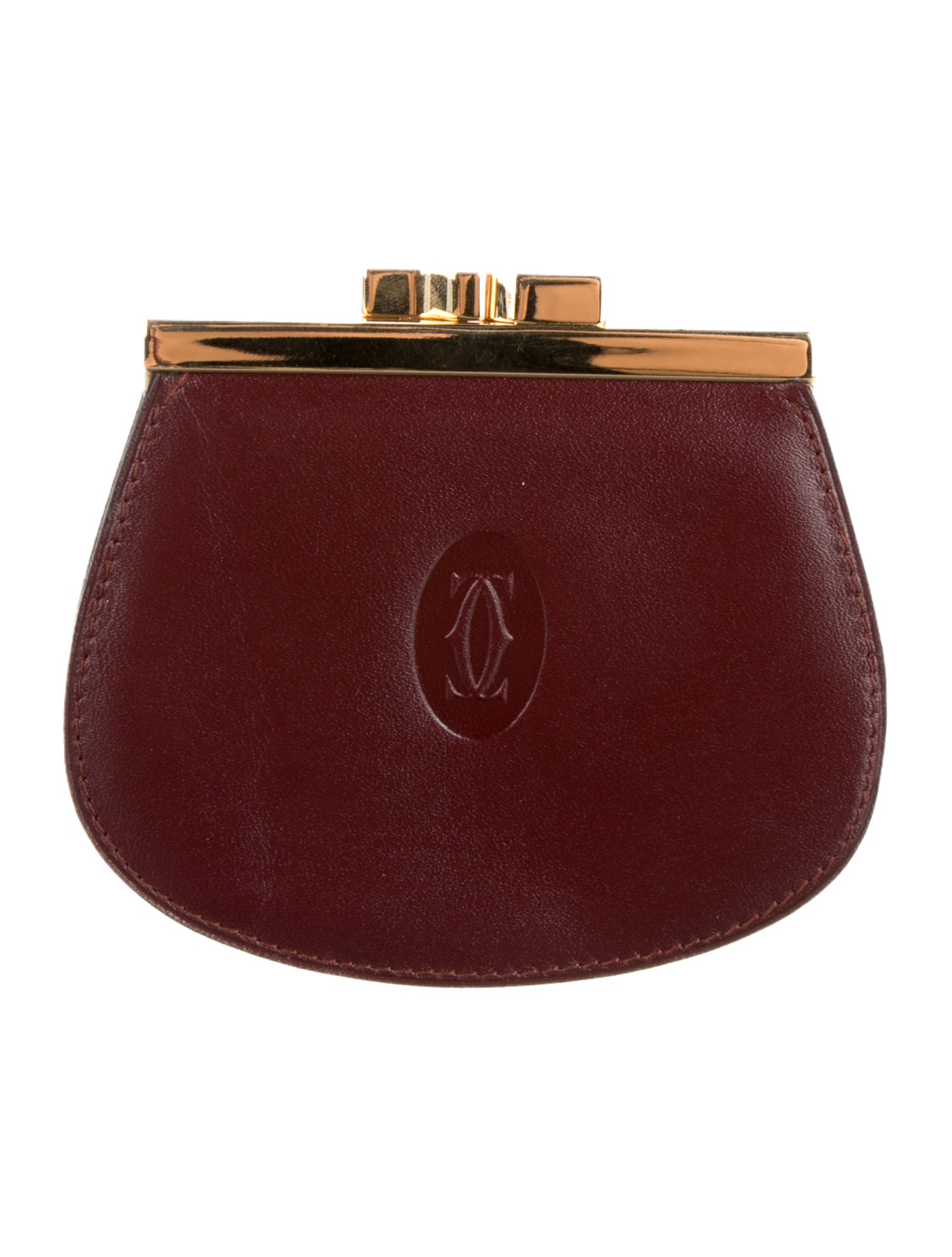 Cartier Bordeaux Pouch Leather Wallet