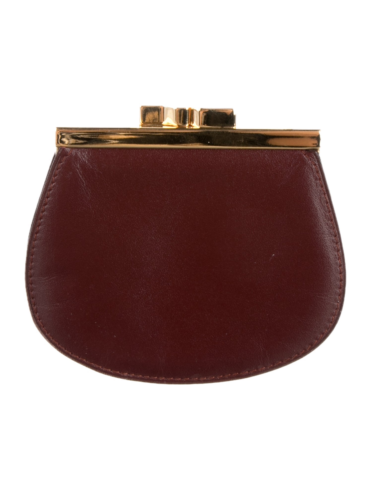 Cartier Bordeaux Pouch Leather Wallet