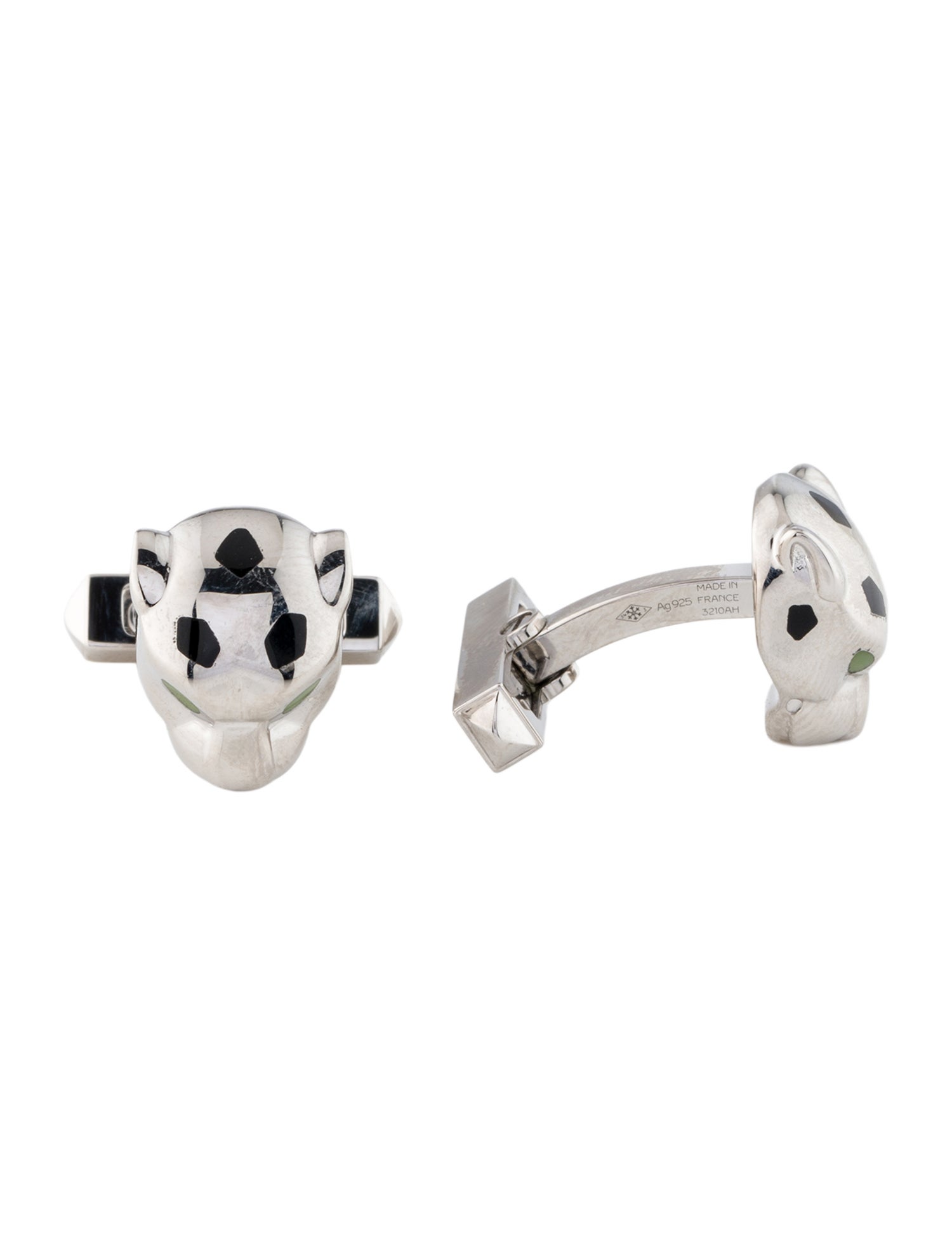 Cartier Enamel Panthere Cufflinks