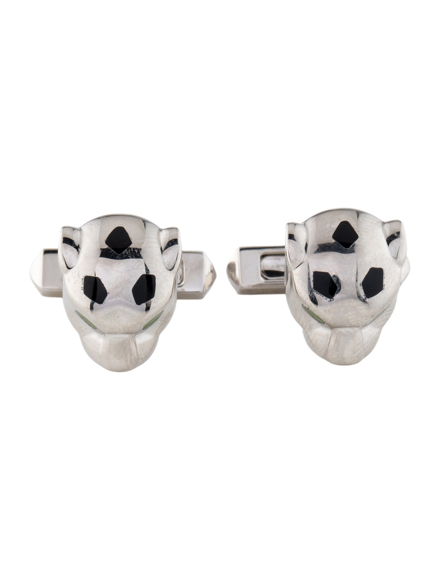 Cartier Enamel Panthere Cufflinks