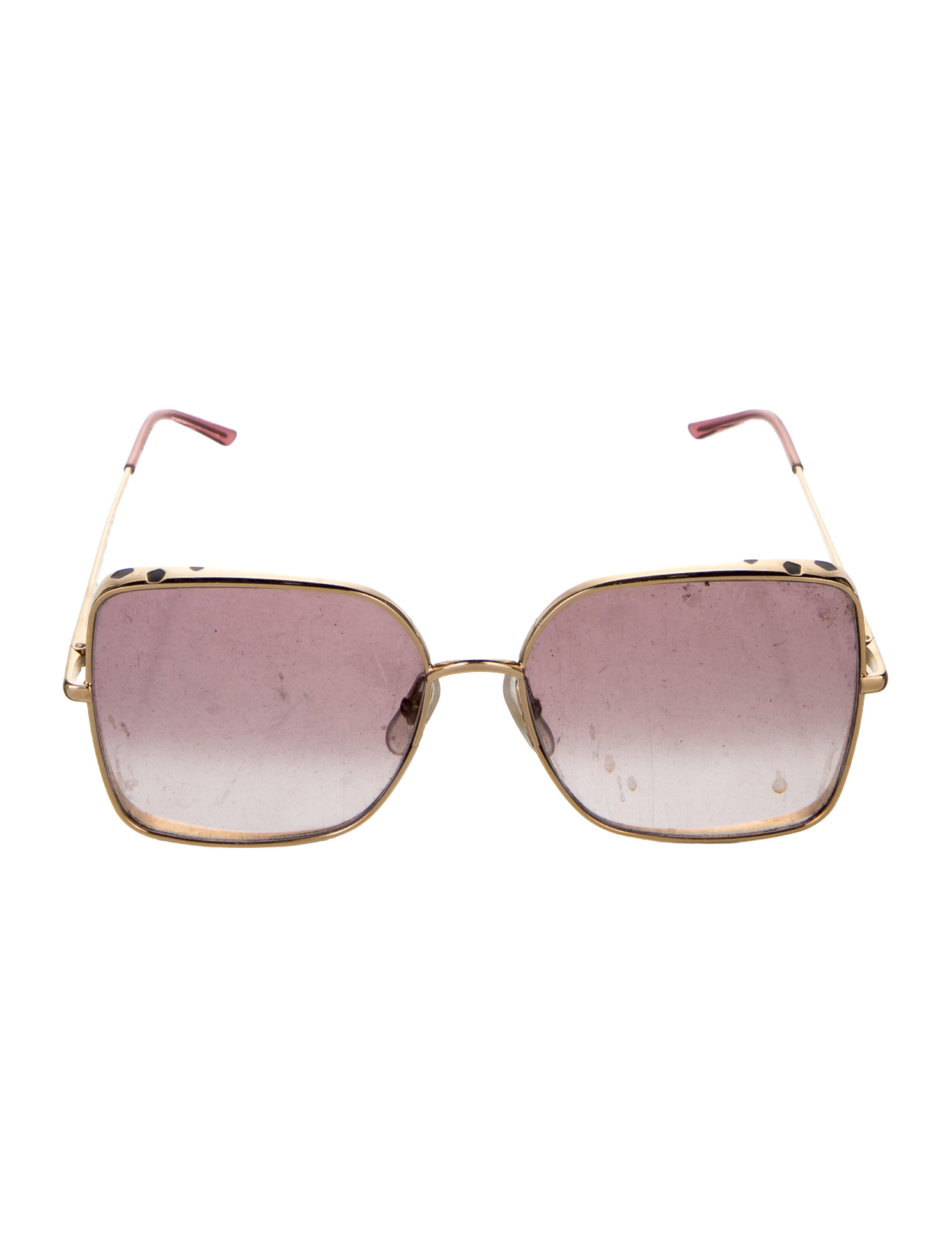 Cartier Oversize Gradient Sunglasses