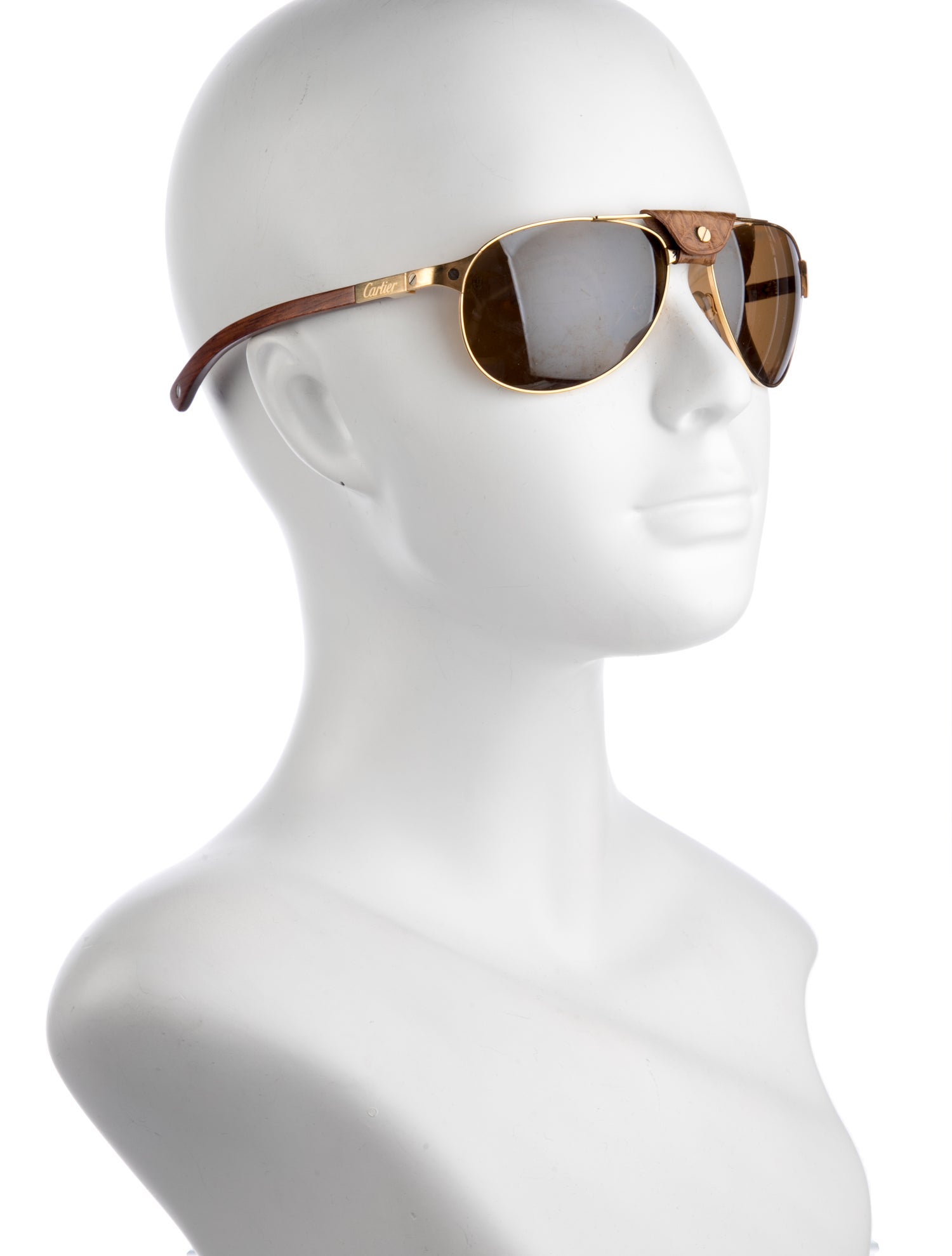 Cartier Santos Dumont Round Sunglasses