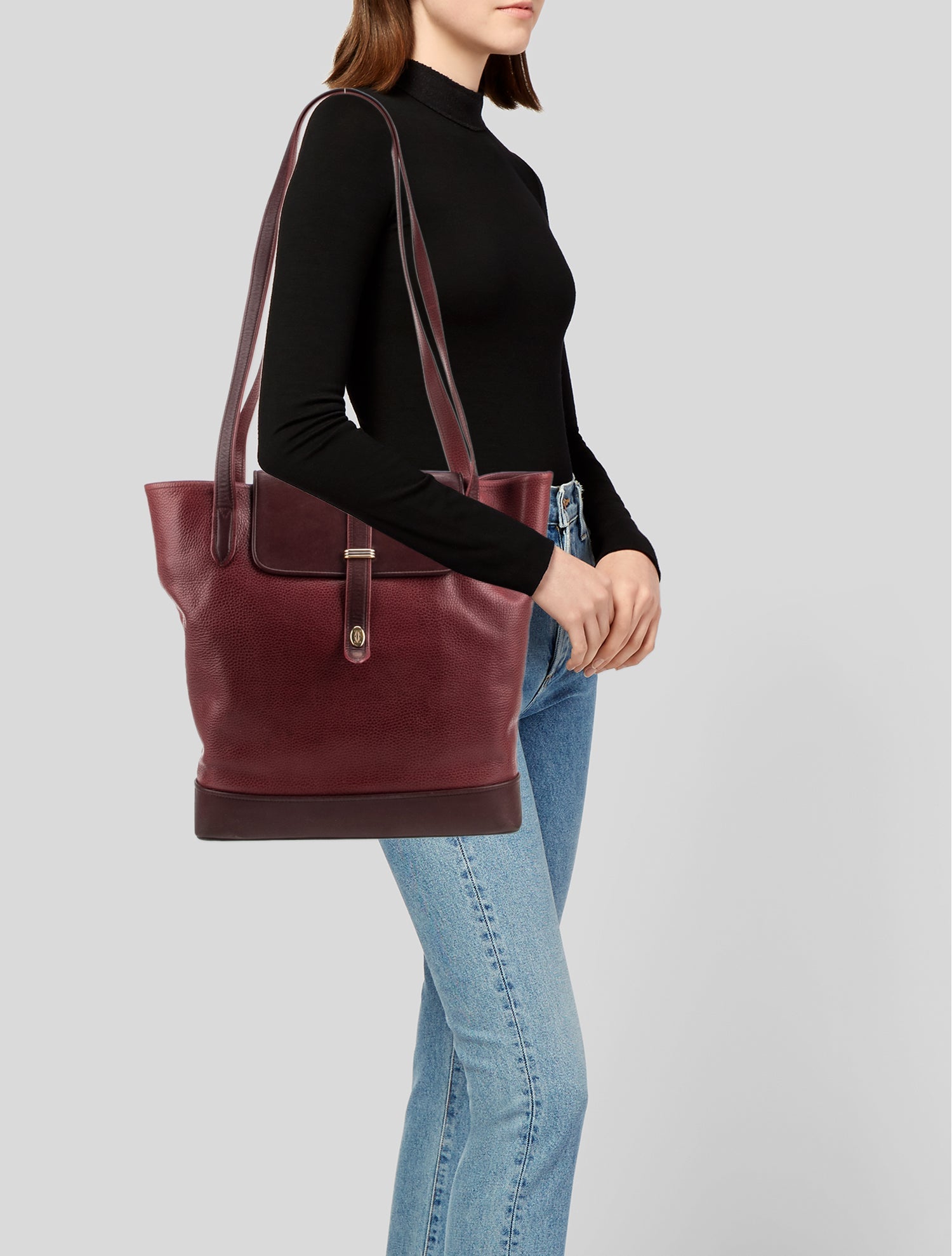 Cartier Leather Messenger Bag