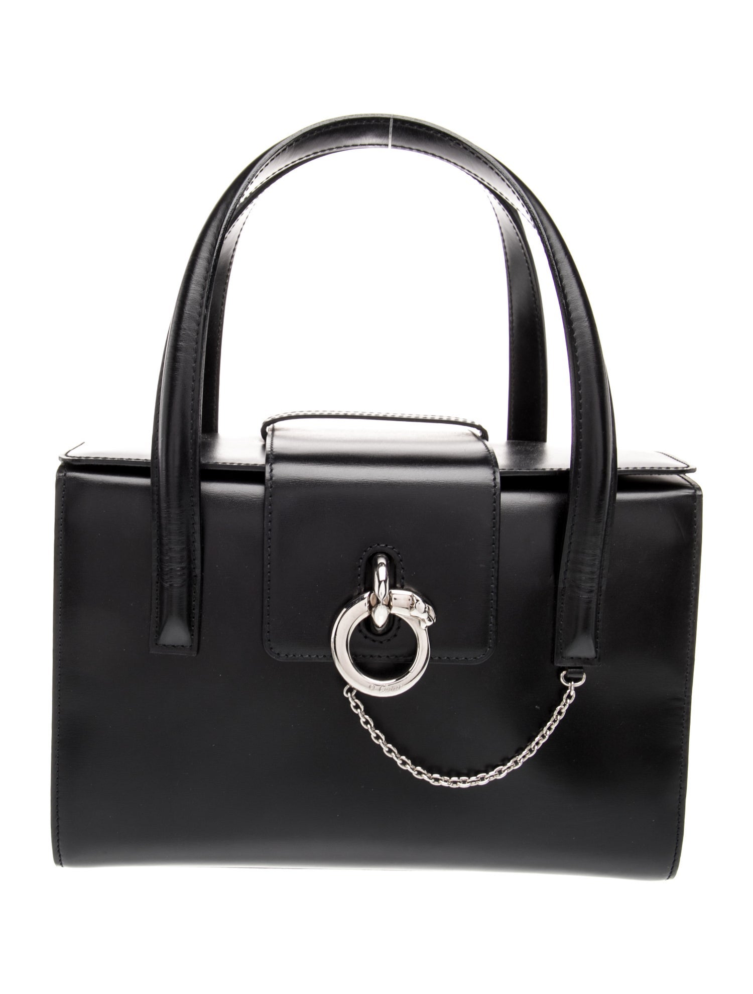 Cartier Leather Top Handle Bag