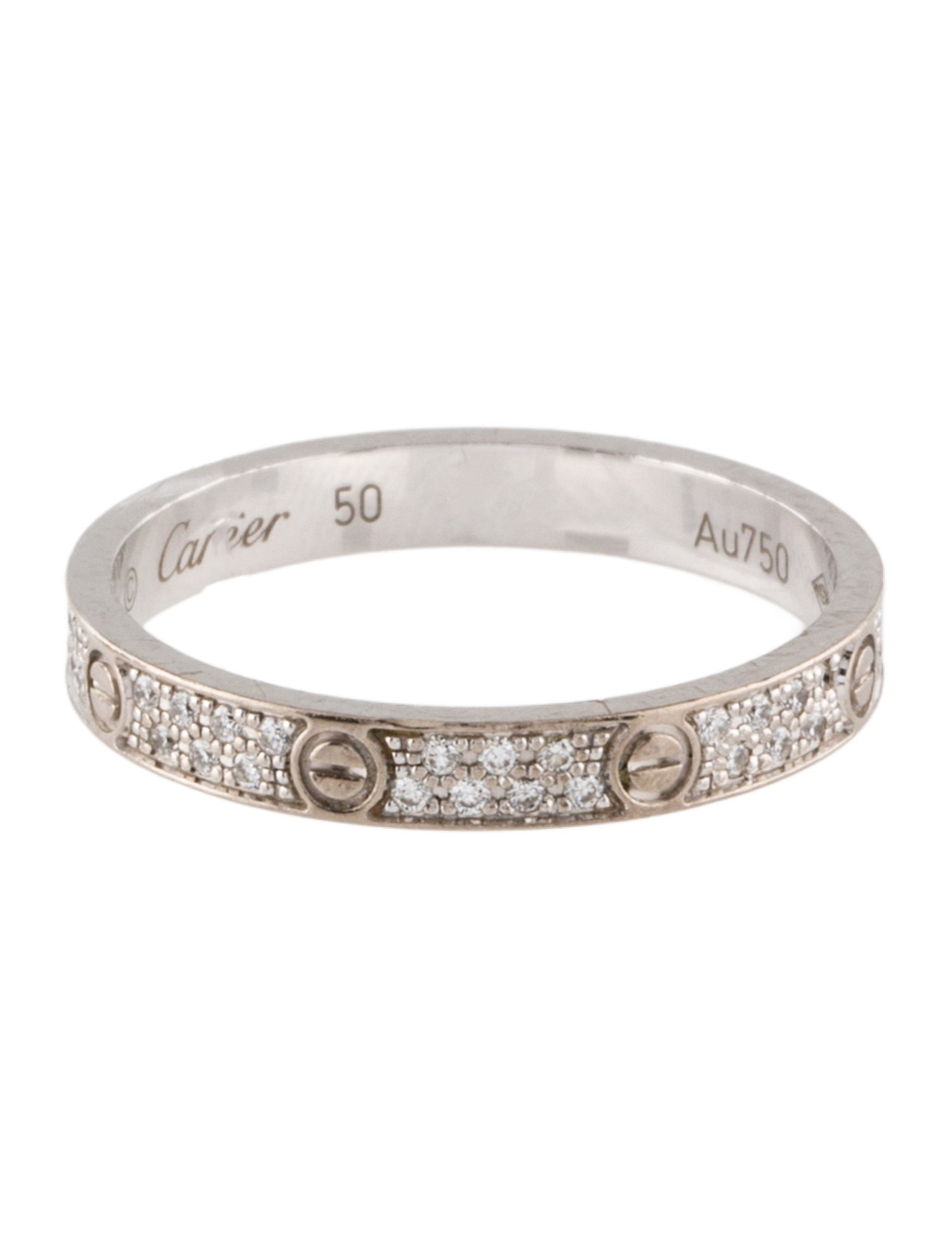 Cartier LOVE Ring, Mini Model, Paved
