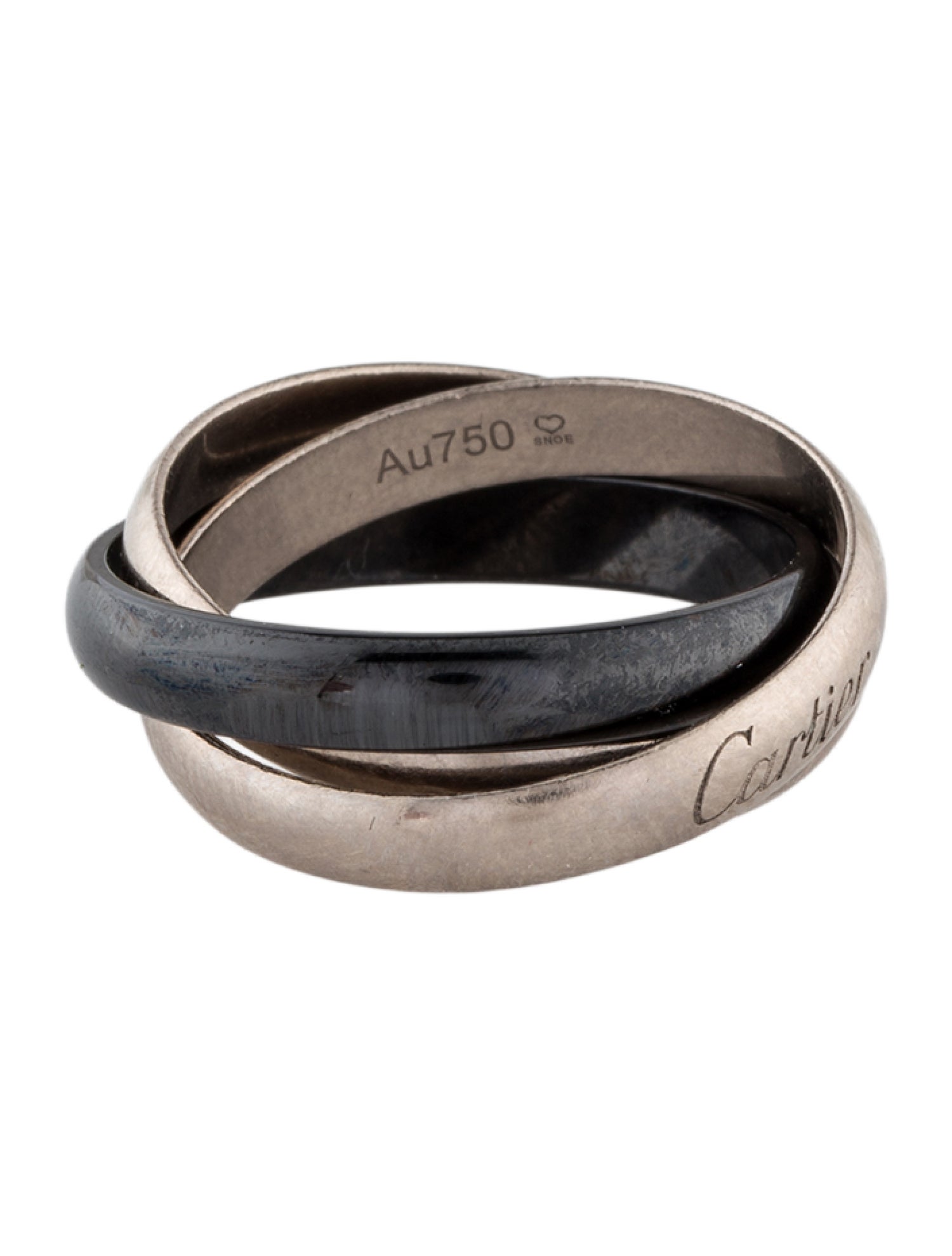 Cartier Trinity Ring Ceramic, Classic Model