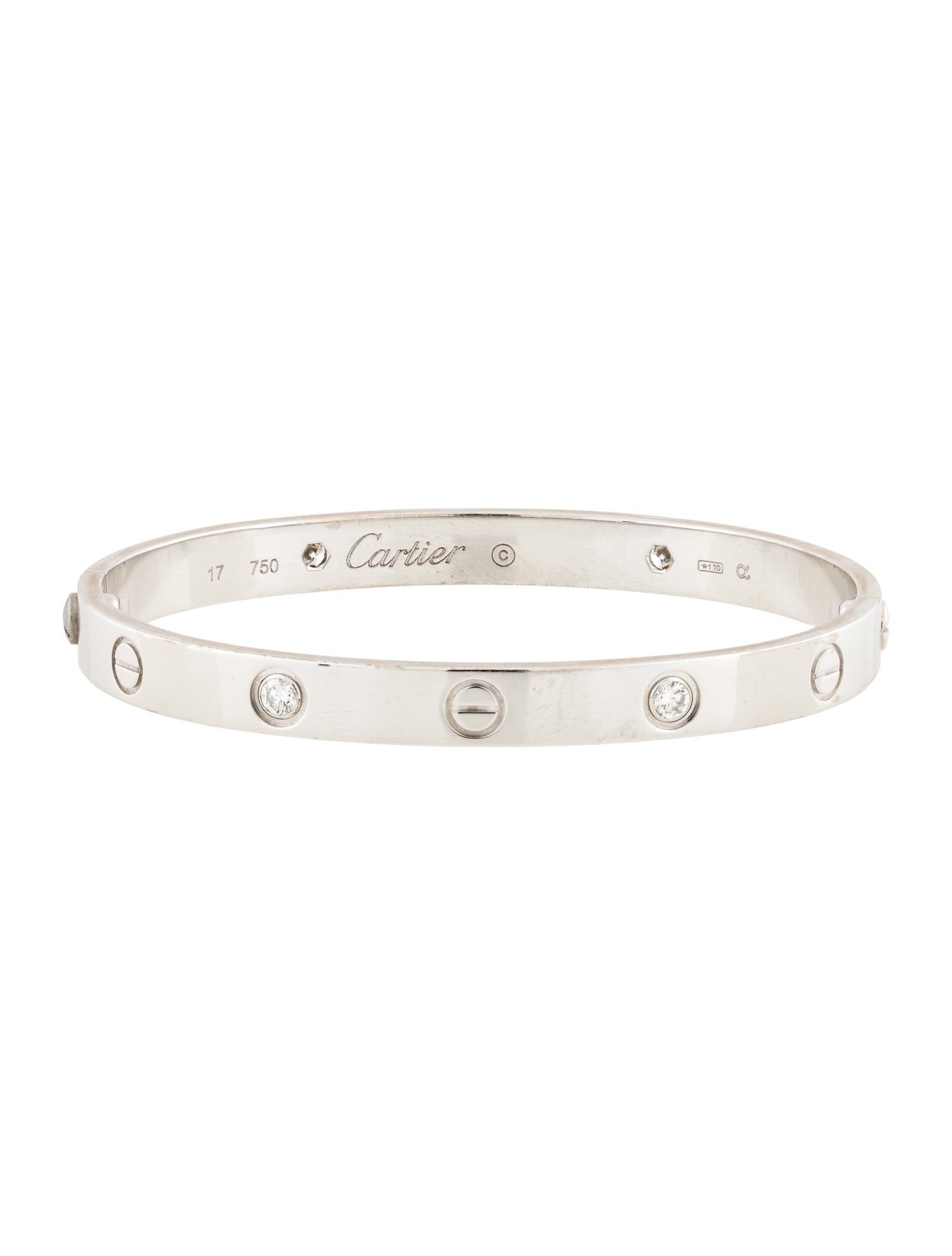 Cartier 4 Diamond LOVE Bracelet, Classic Model