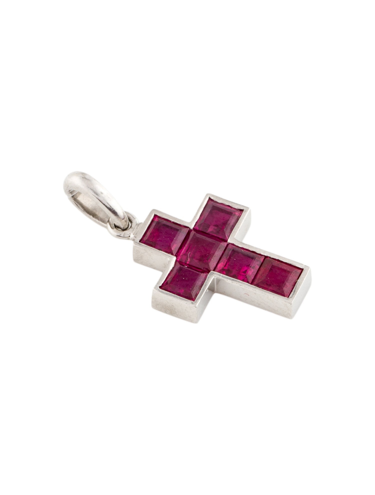 Cartier Vintage Ruby Cross Pendant