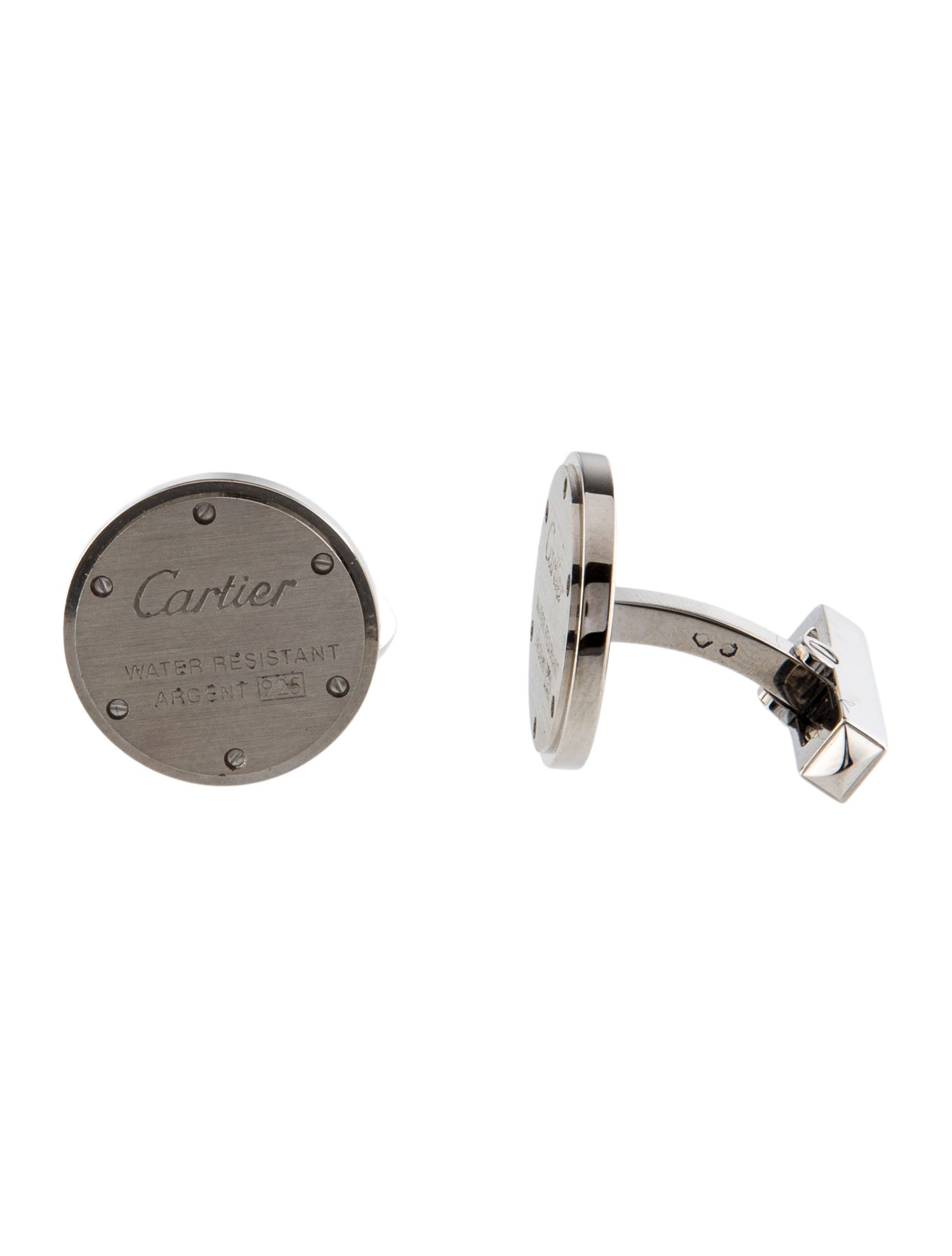Cartier Water Resistant Decor Cufflinks