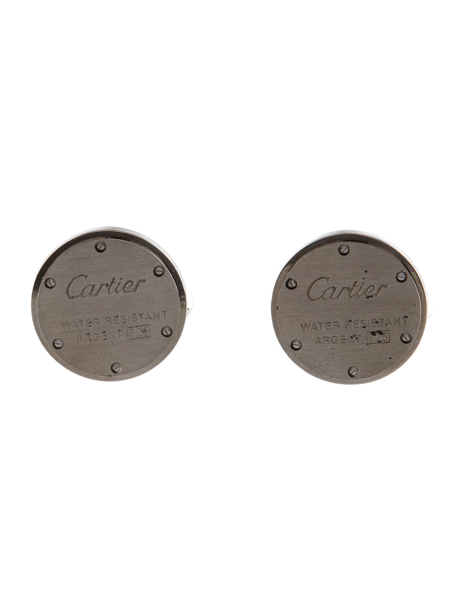 Cartier Water Resistant Decor Cufflinks