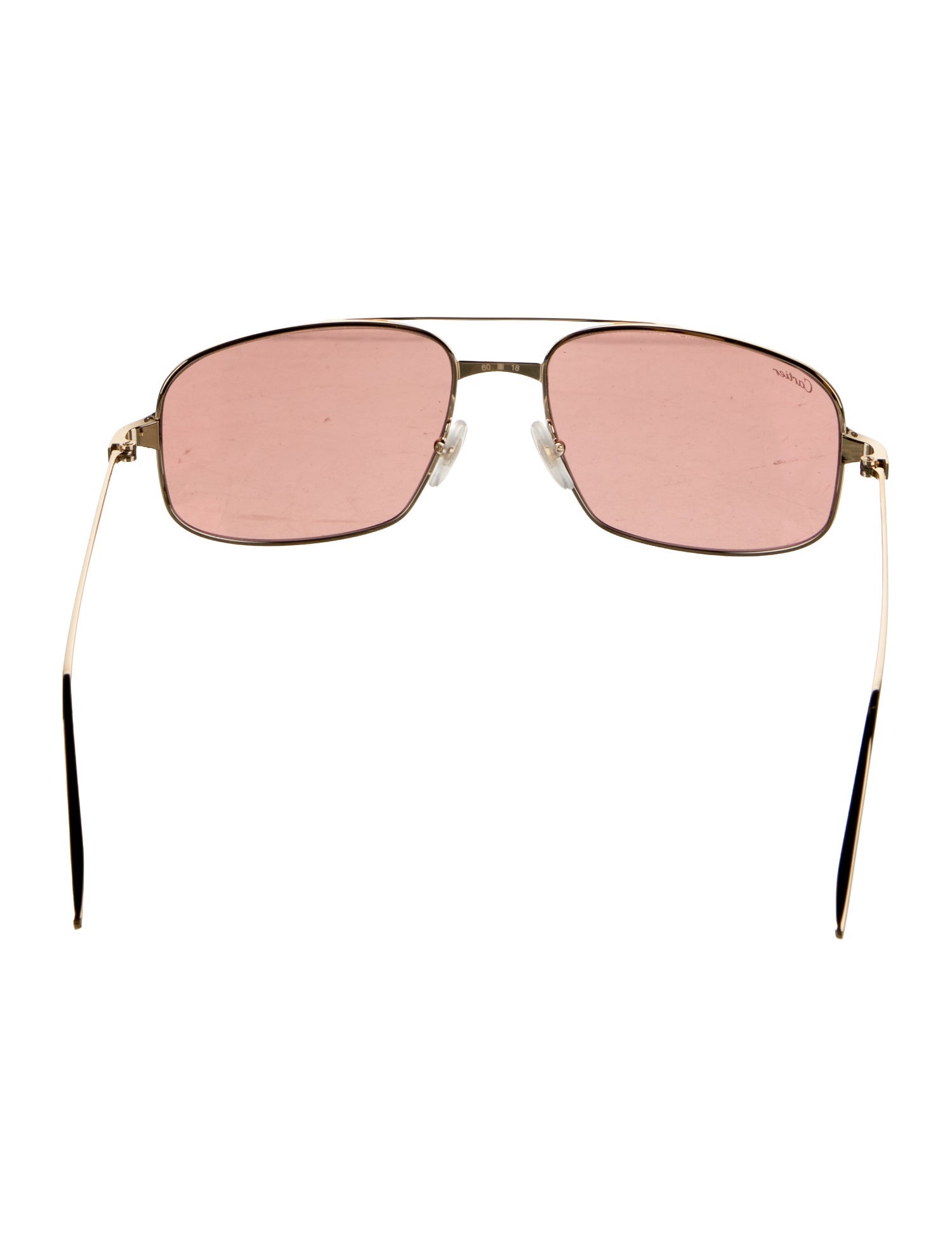 Cartier Santos de Cartier Aviator Sunglasses w/ Tags