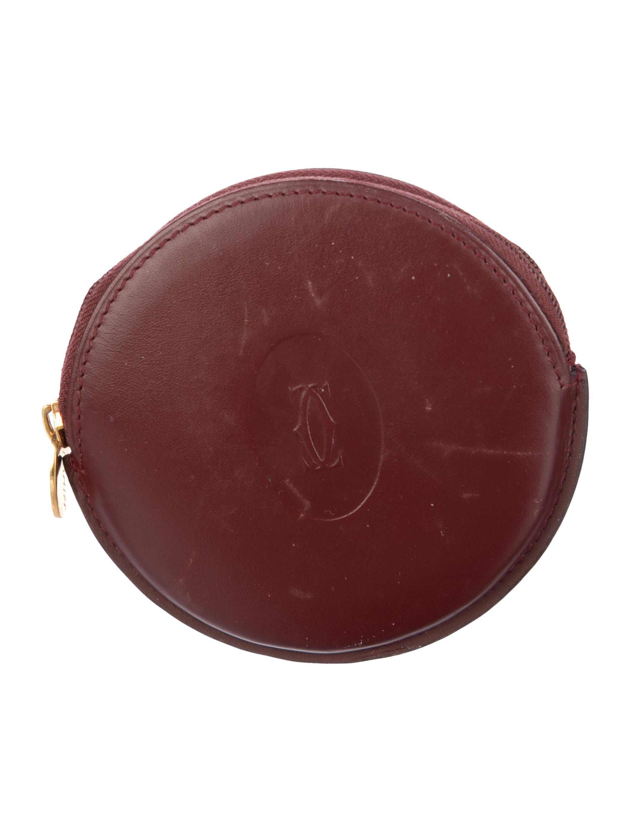 Cartier Leather Coin Pouch Leather Wallet