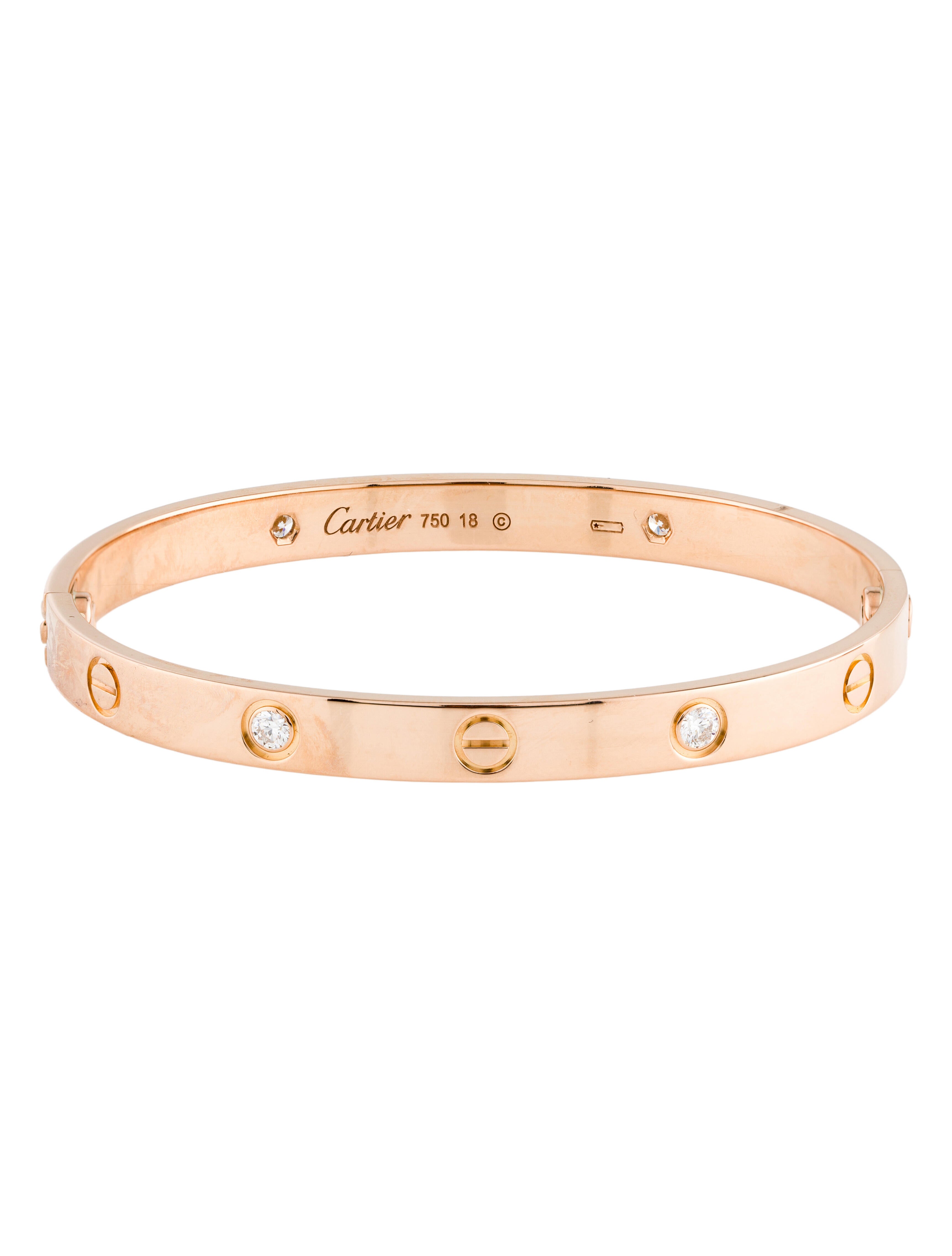 Cartier 4 Diamond Classic LOVE Bracelet