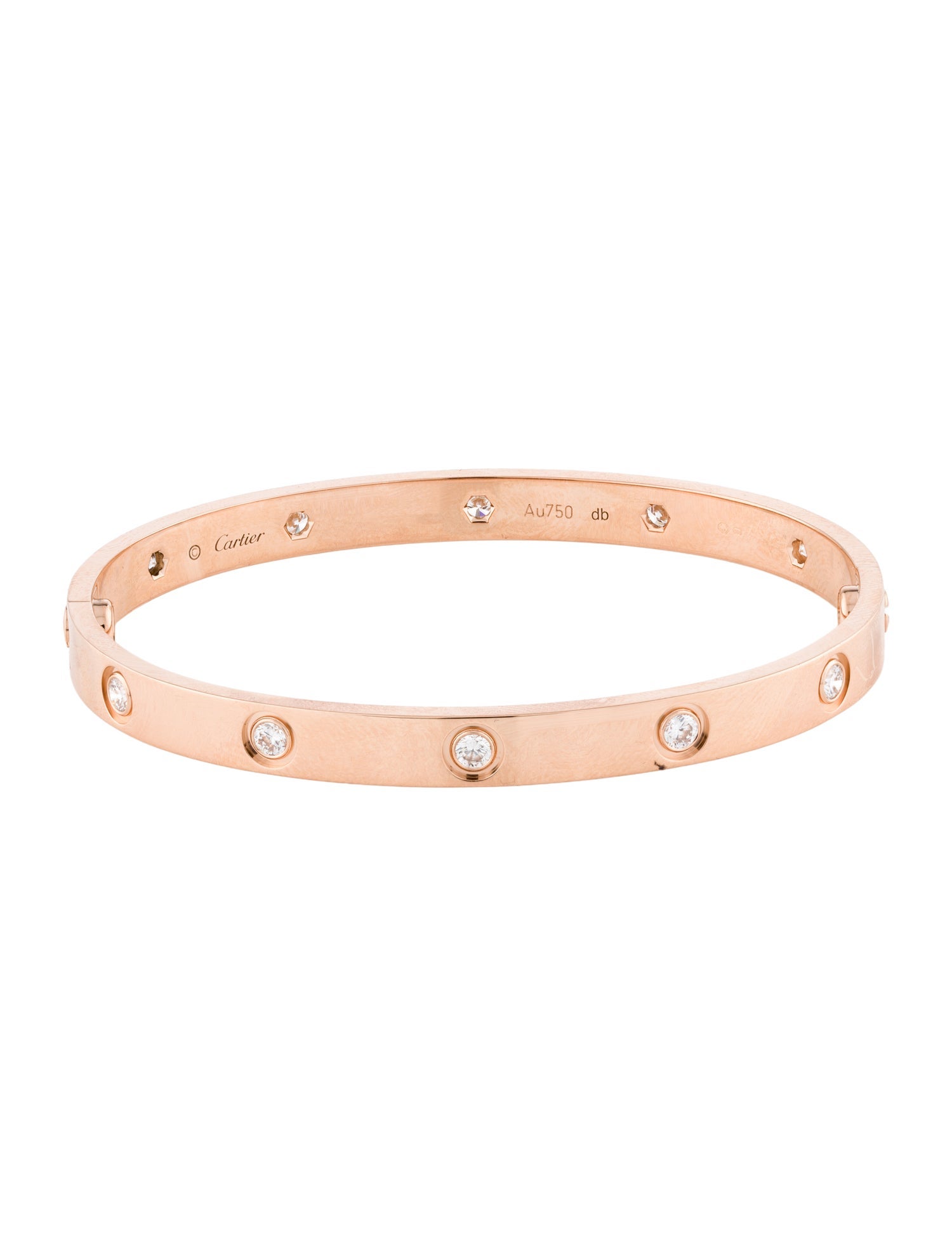 Cartier 10 diamonds, LOVE Bracelet, Classic Model