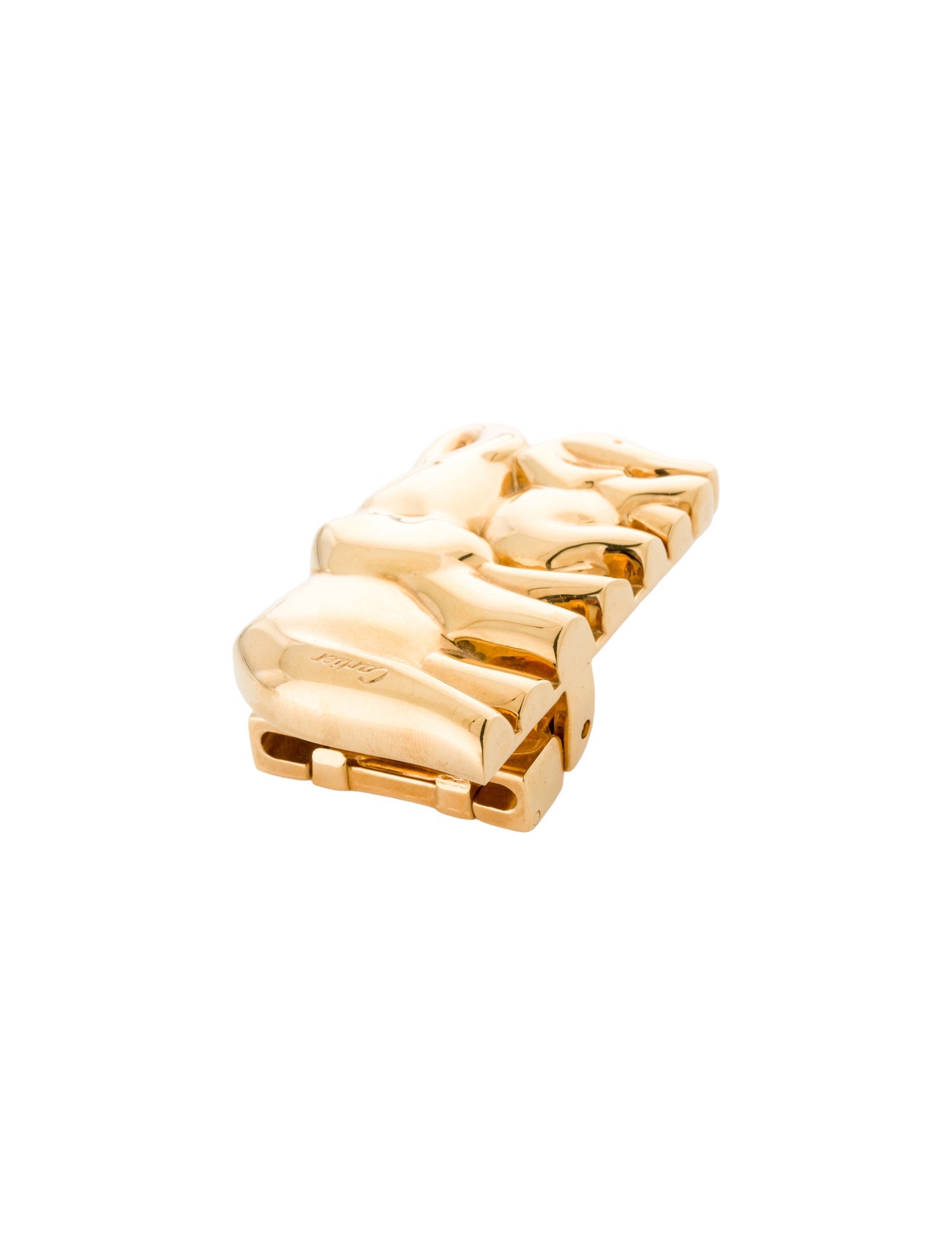 Cartier Elephant Gold-Tone Belt Buckle