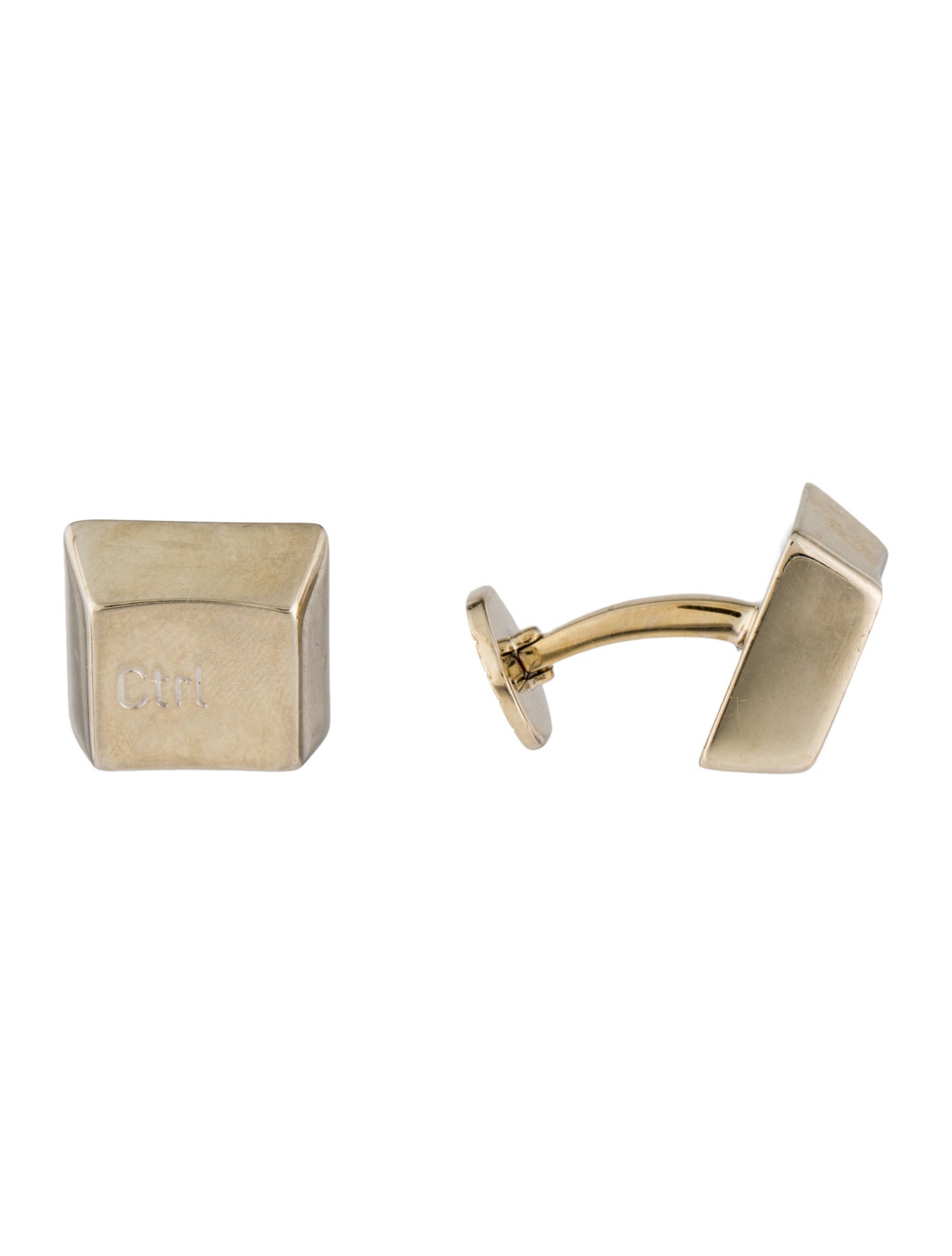 Cartier Vintage 18K 'Ctrl' & 'Esc' Key Cufflinks