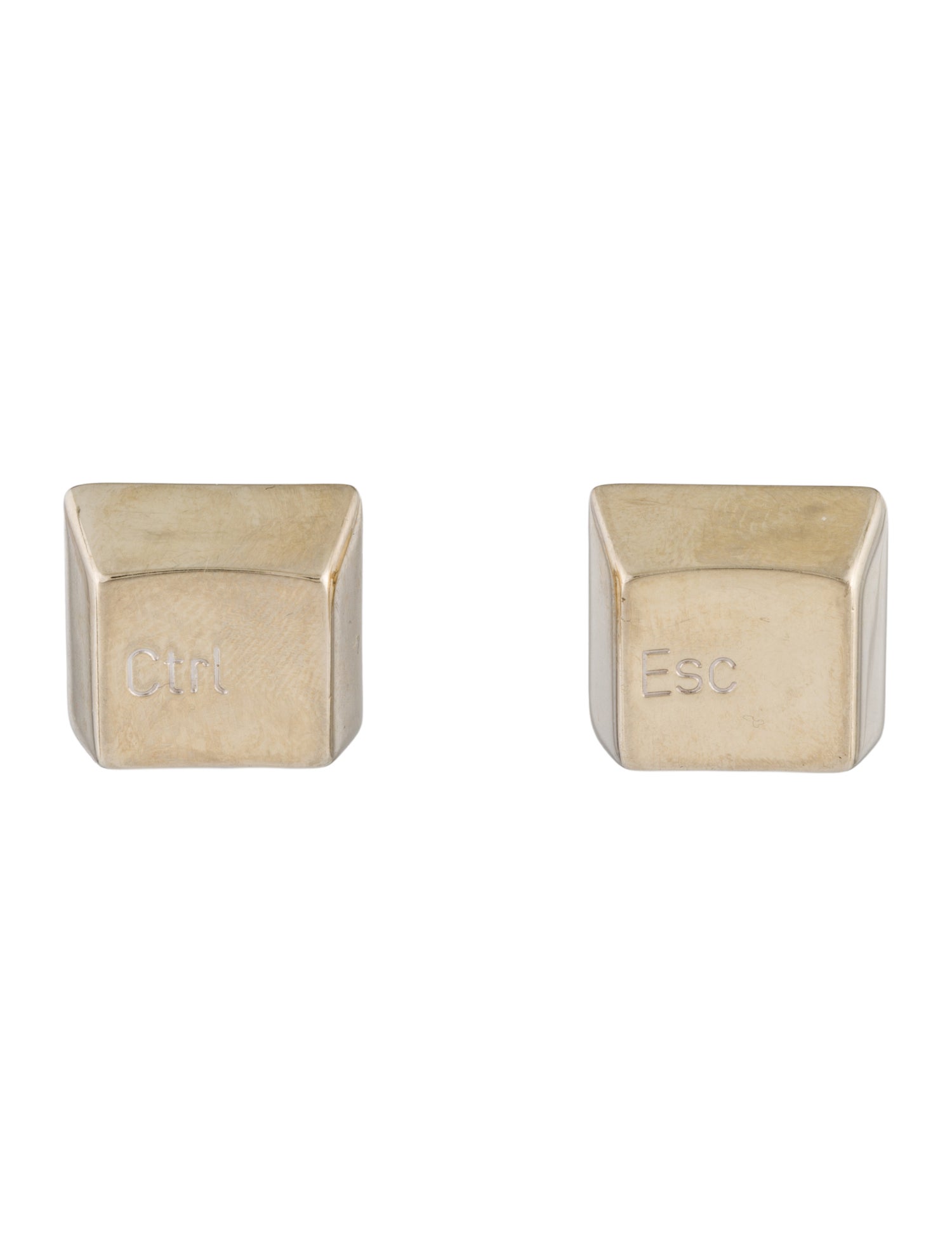 Cartier Vintage 18K 'Ctrl' & 'Esc' Key Cufflinks