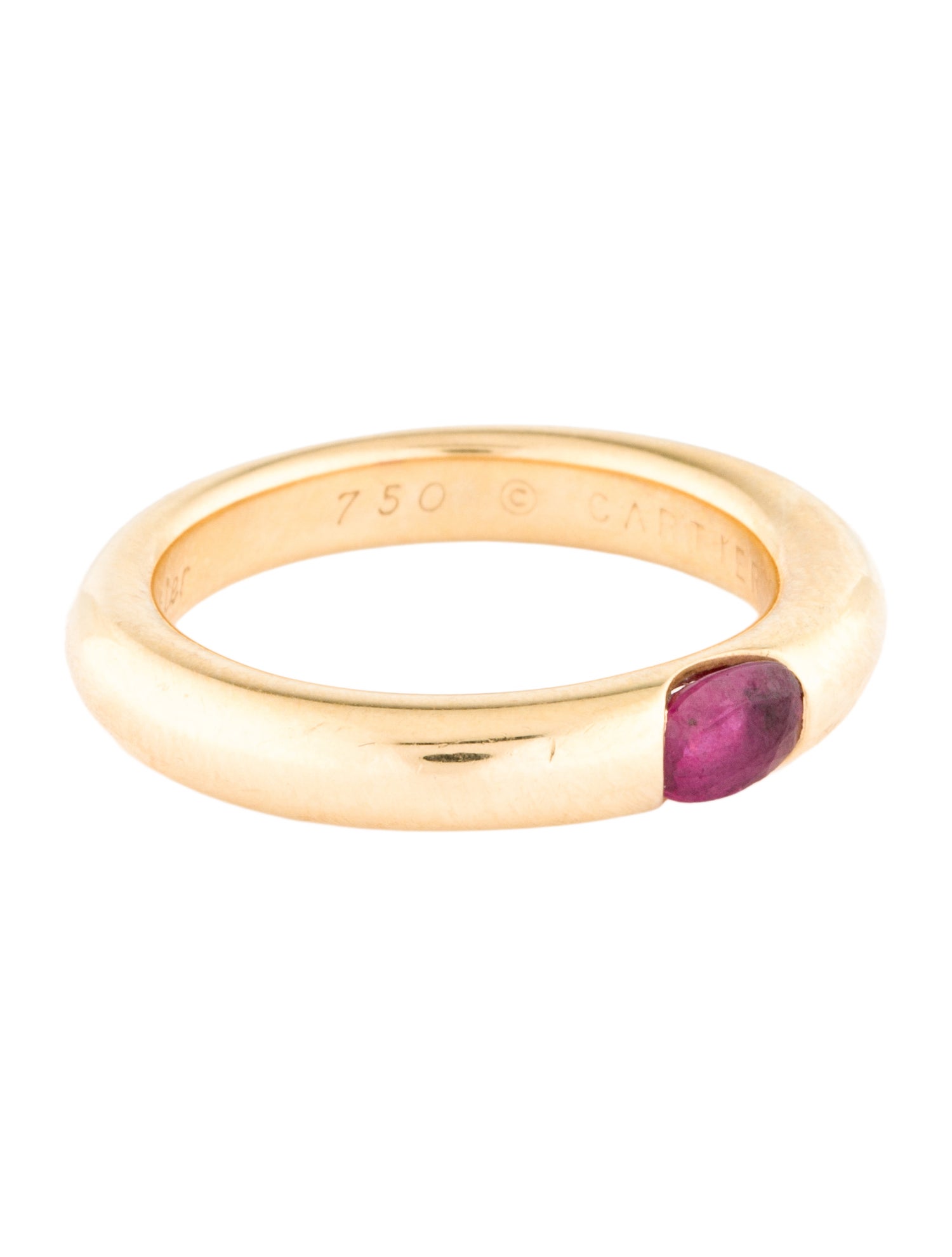 Cartier Vintage Ruby Ellipse Ring