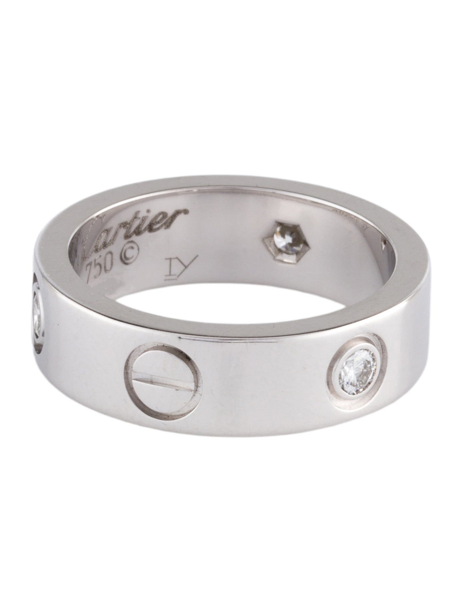 Cartier 3 Diamond Classic LOVE Ring