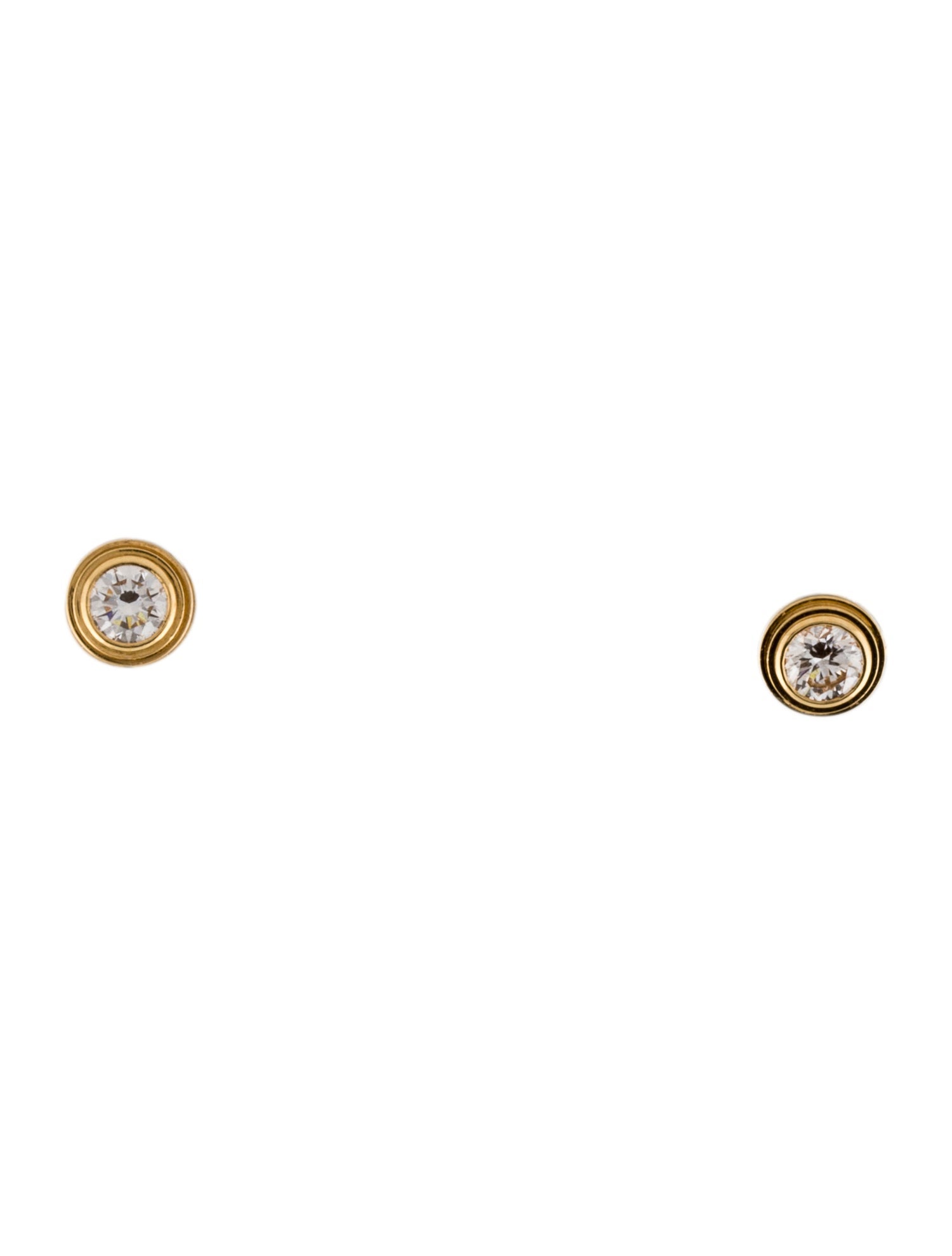 Cartier Cartier d'Amour Stud Earrings, 2 Diamonds, Small Model