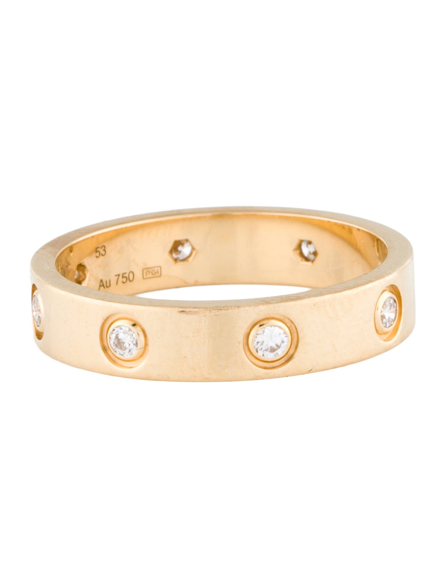 Cartier Small 8 Diamond LOVE Ring