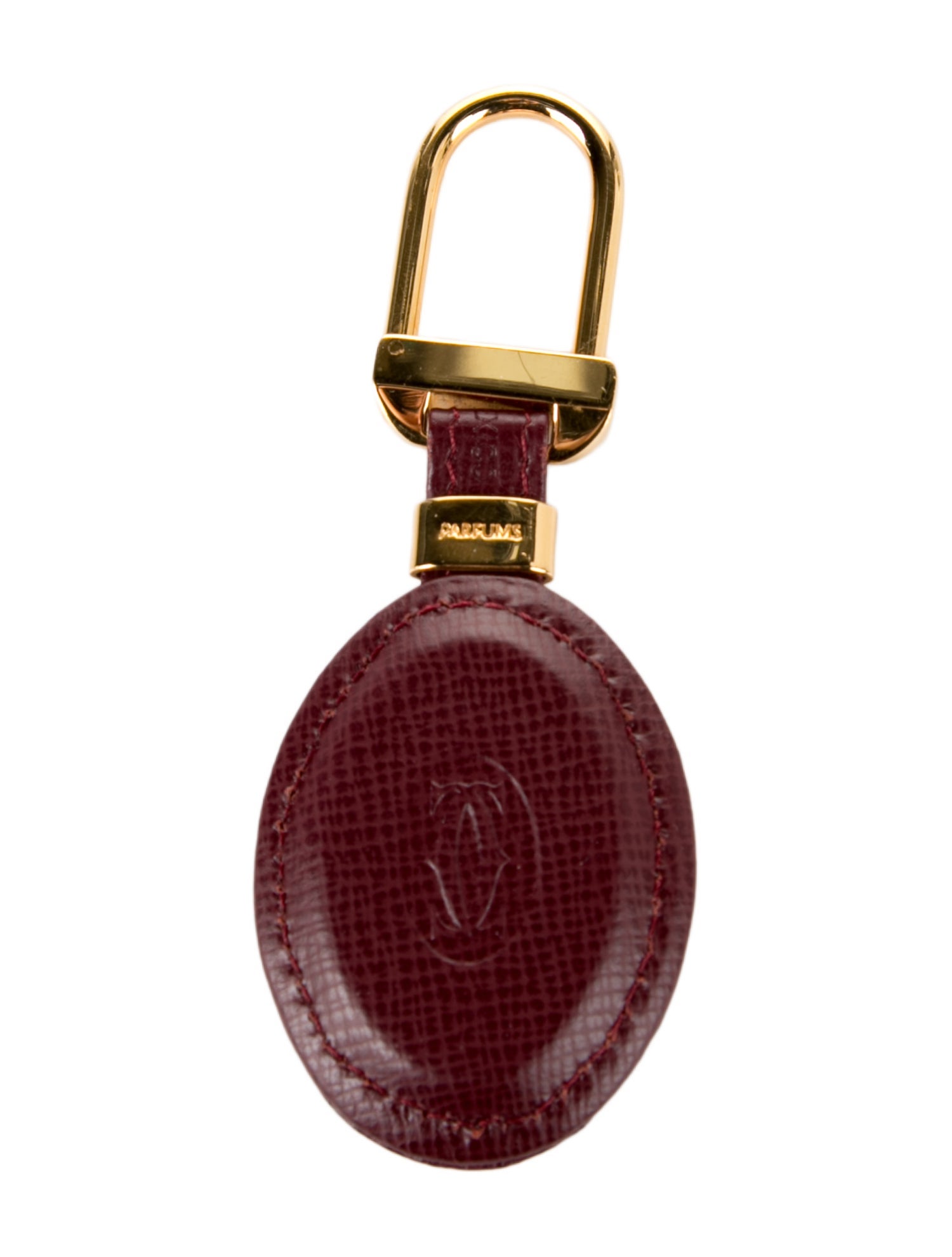 Cartier Saffiano Leather Keychain