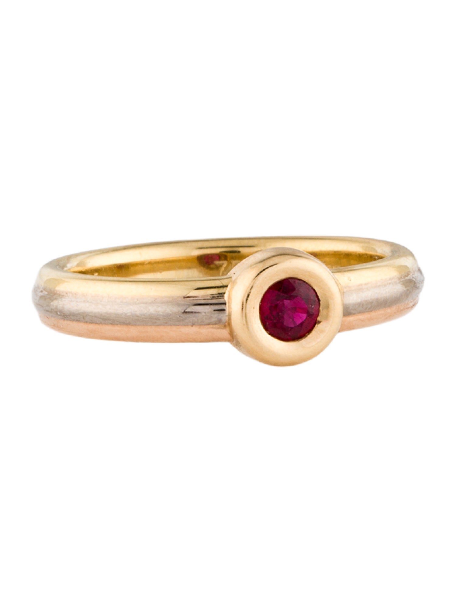 Cartier Vintage Ruby Trinity Ring