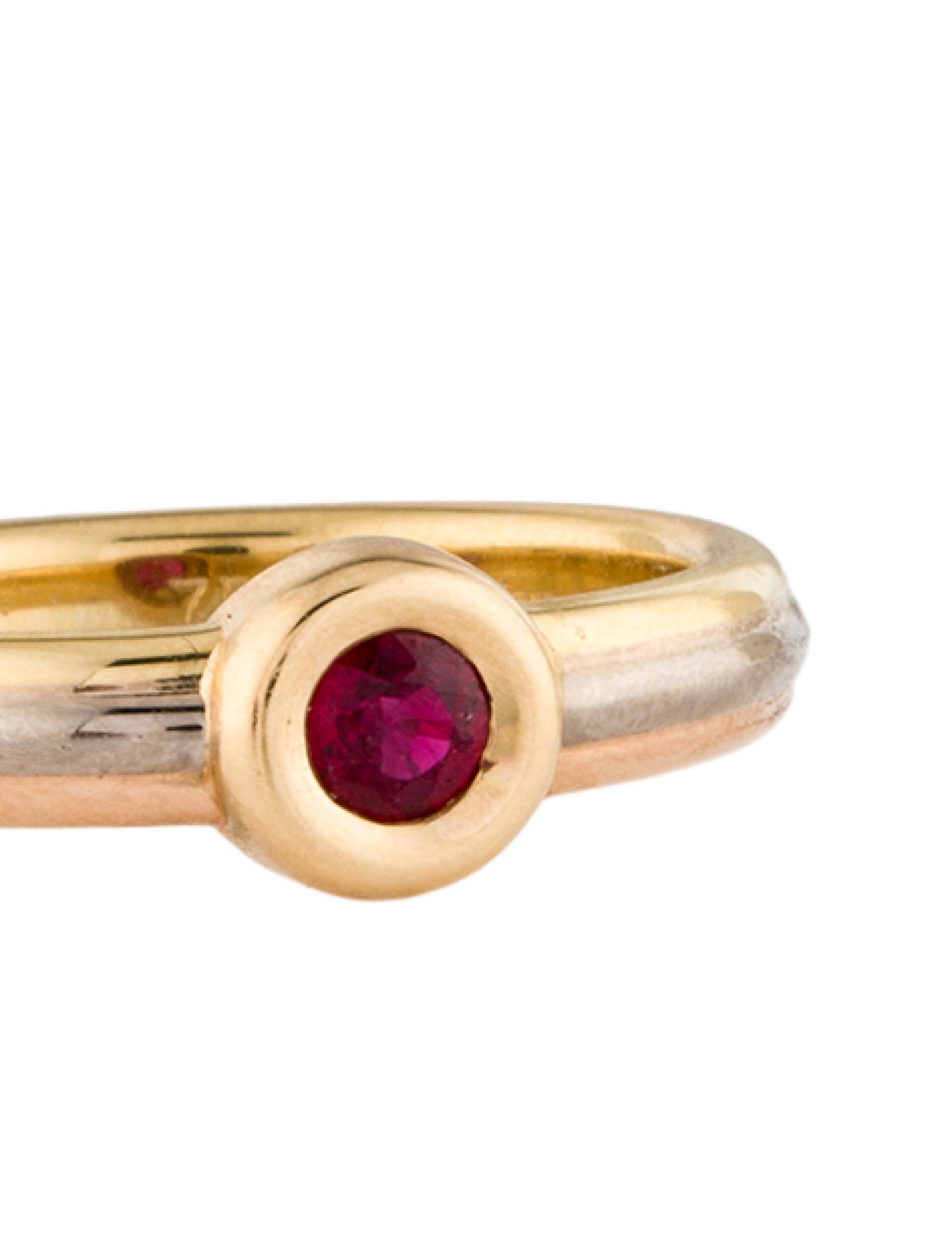 Cartier Vintage Ruby Trinity Ring