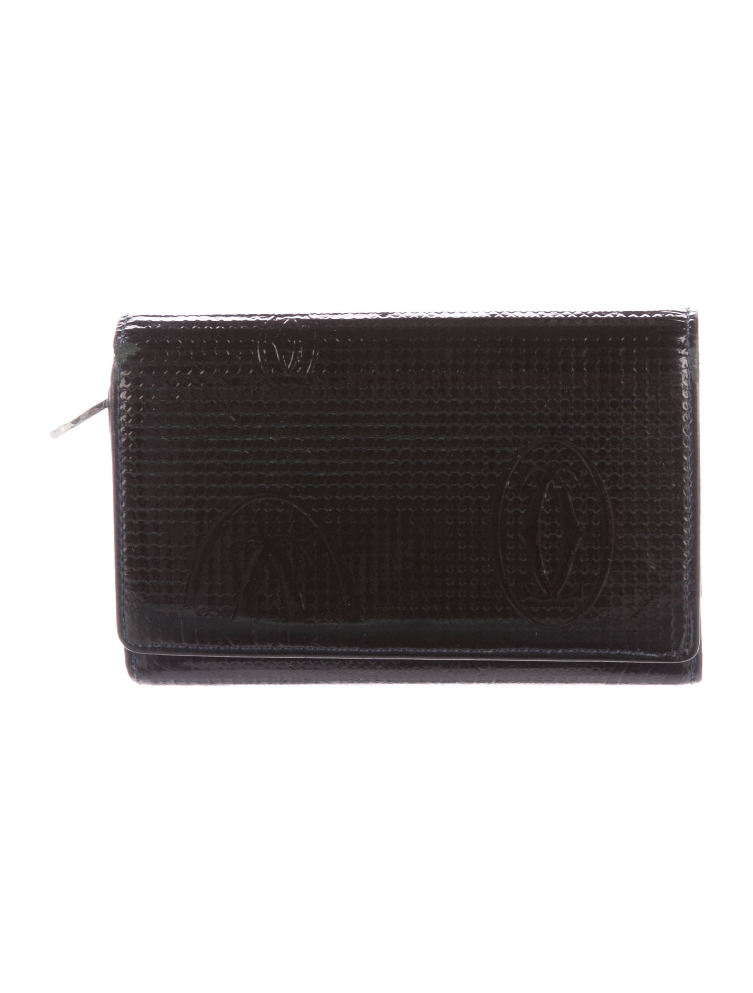 Cartier Patent Leather Trifold Wallet
