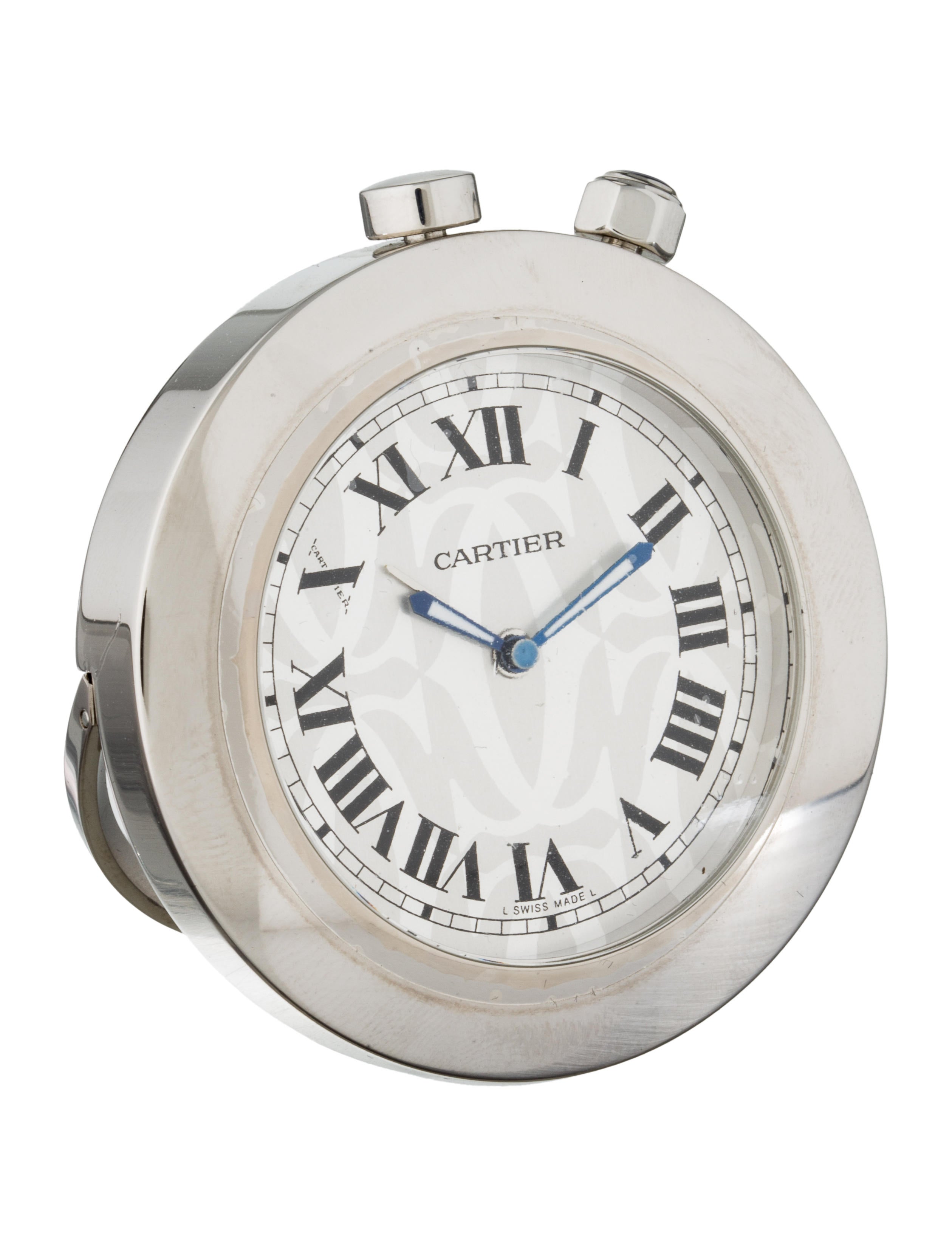 Cartier Travel Alarm Clock Tabletop And Kitchen CRT23169 The RealReal