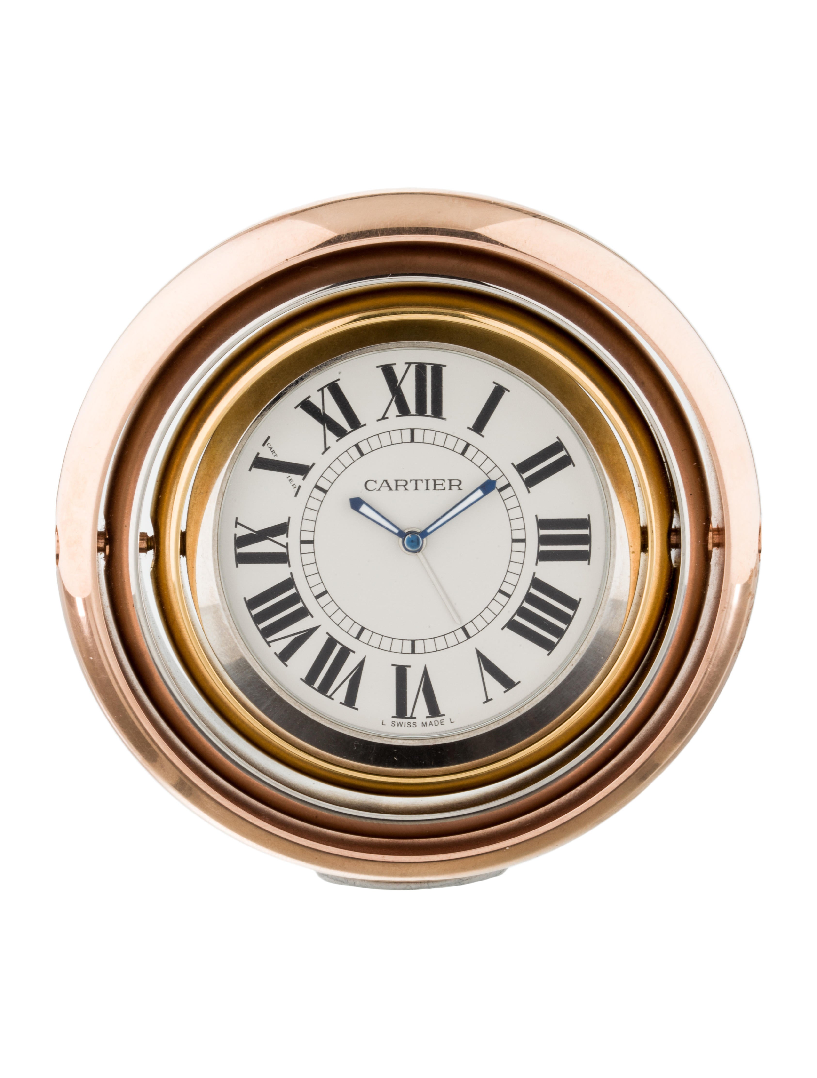 Cartier Trinity Table Clock Gold CRT24311 The RealReal