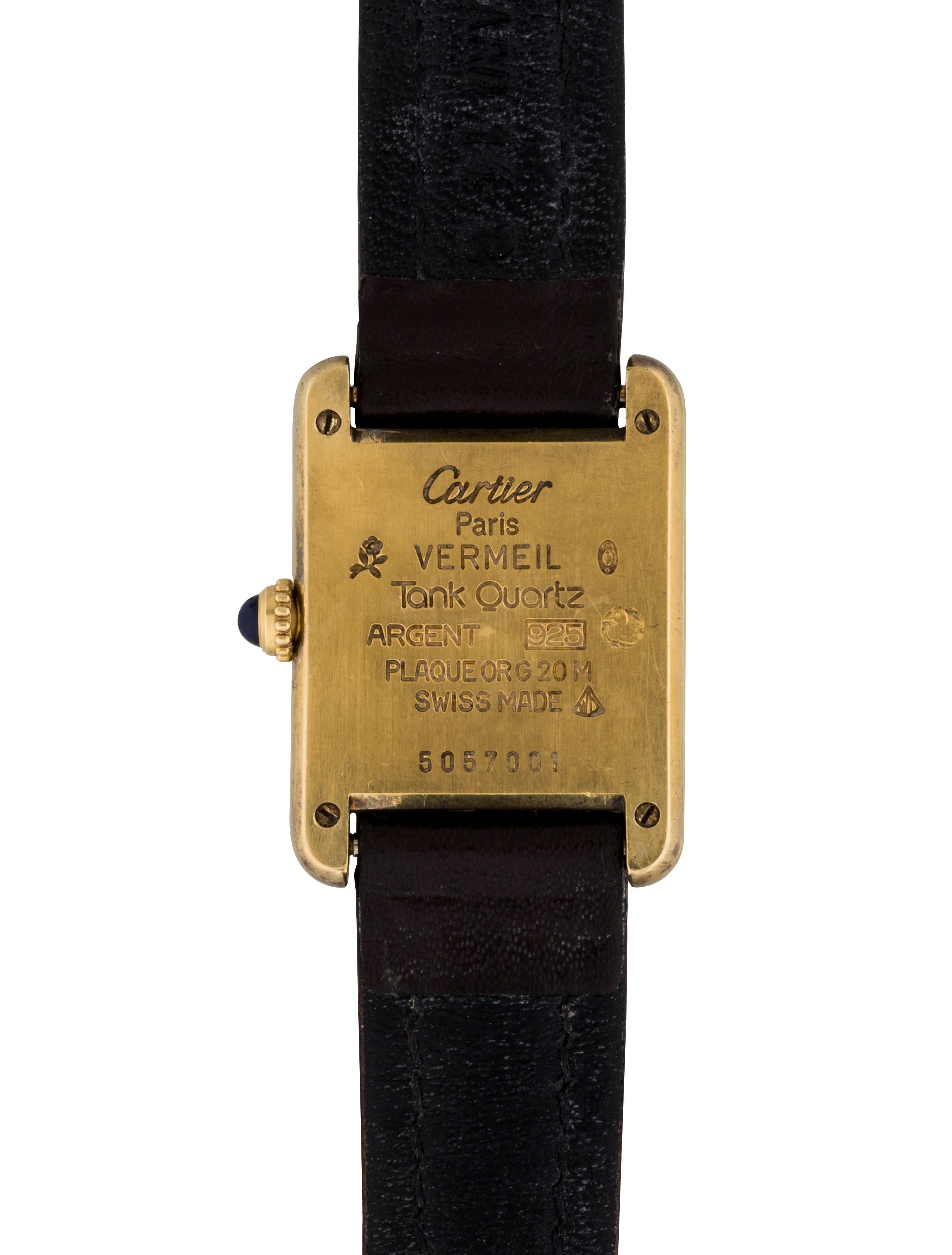 Cartier Tank Must de Cartier Watch Strap CRT25393 The RealReal