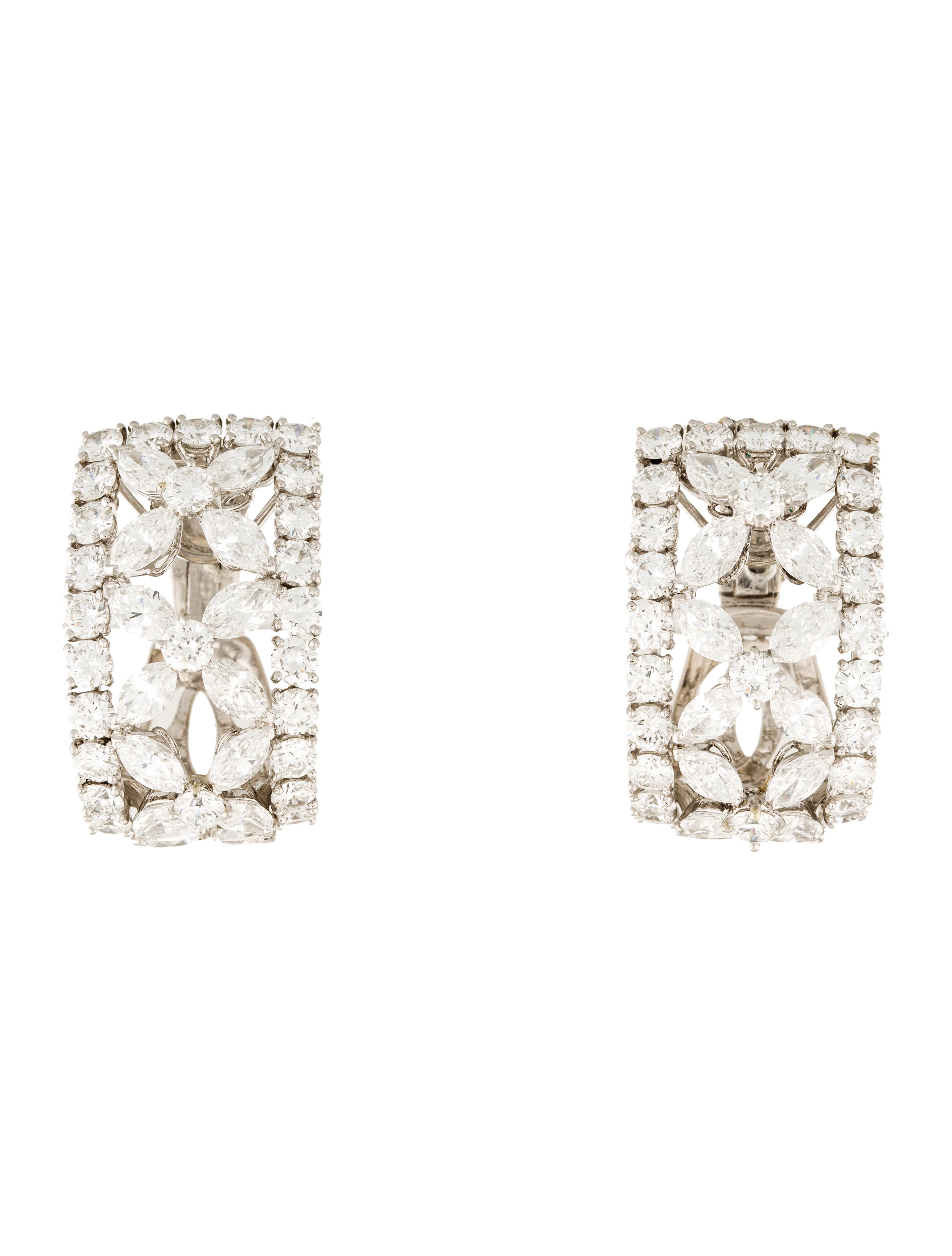 Cartier Platinum Diamond Huggie ClipOn Earrings Earrings CRT28088 The RealReal