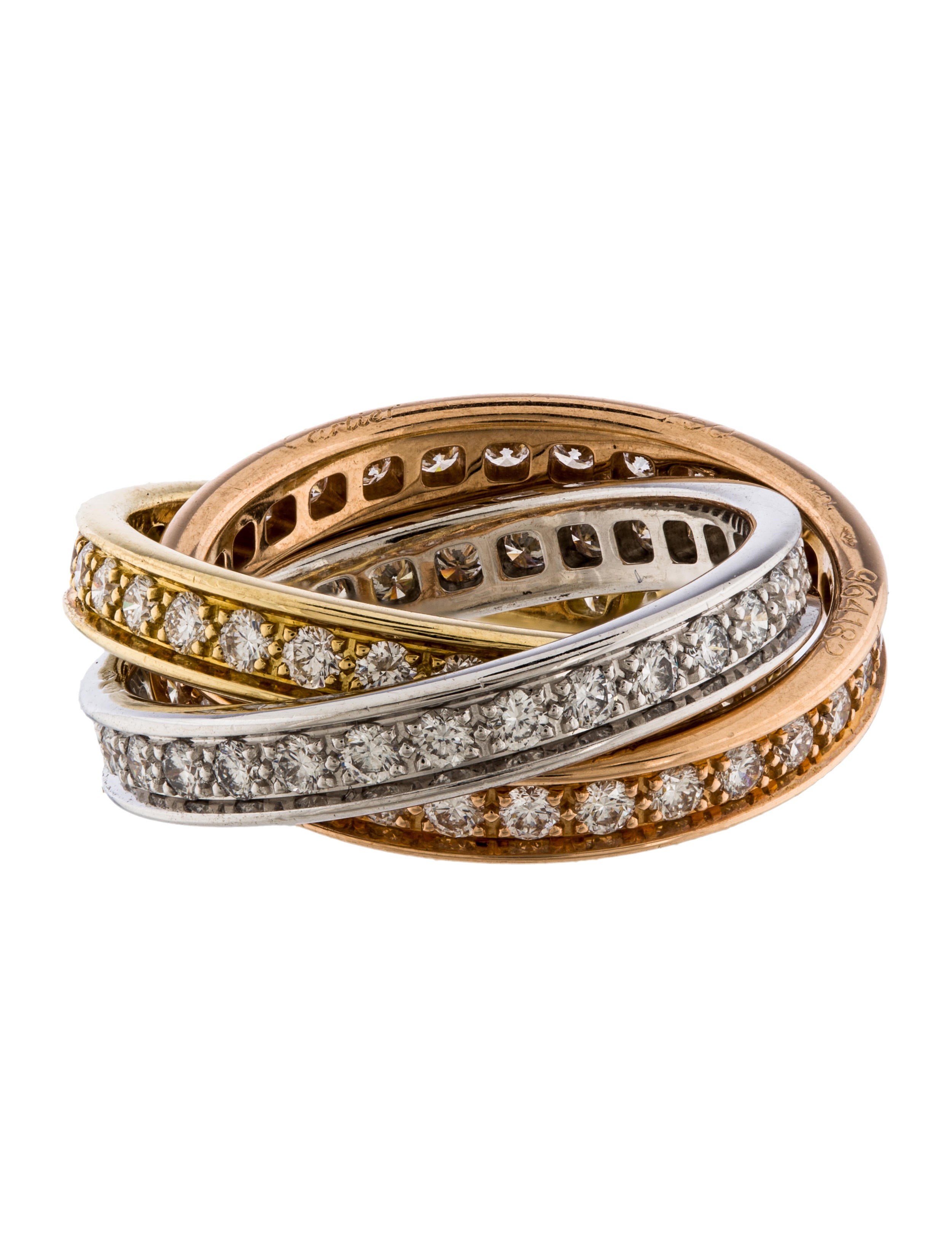 Cartier Diamond Trinity Rolling Ring