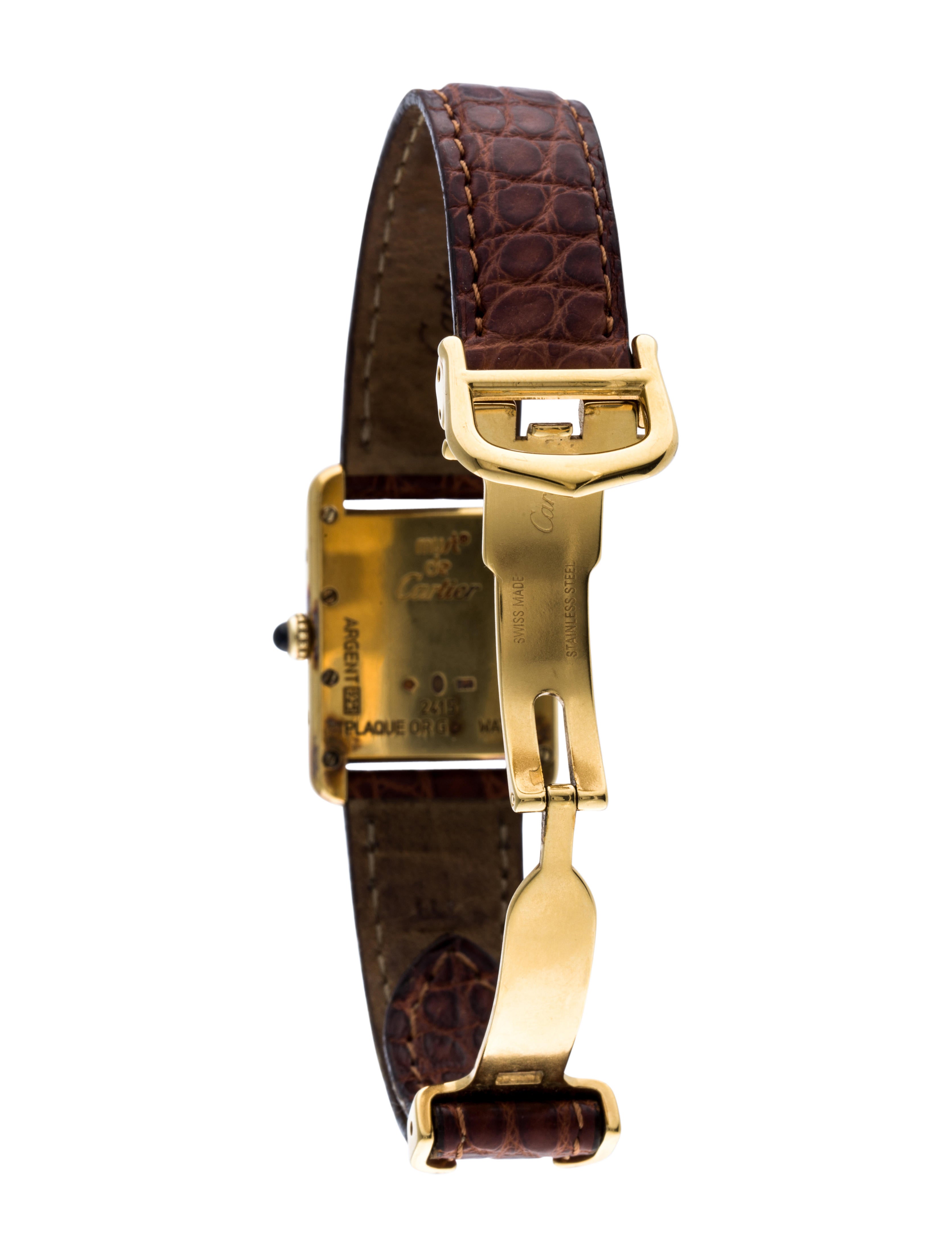 Cartier Tank Must de Cartier Watch Strap CRT28639 The RealReal
