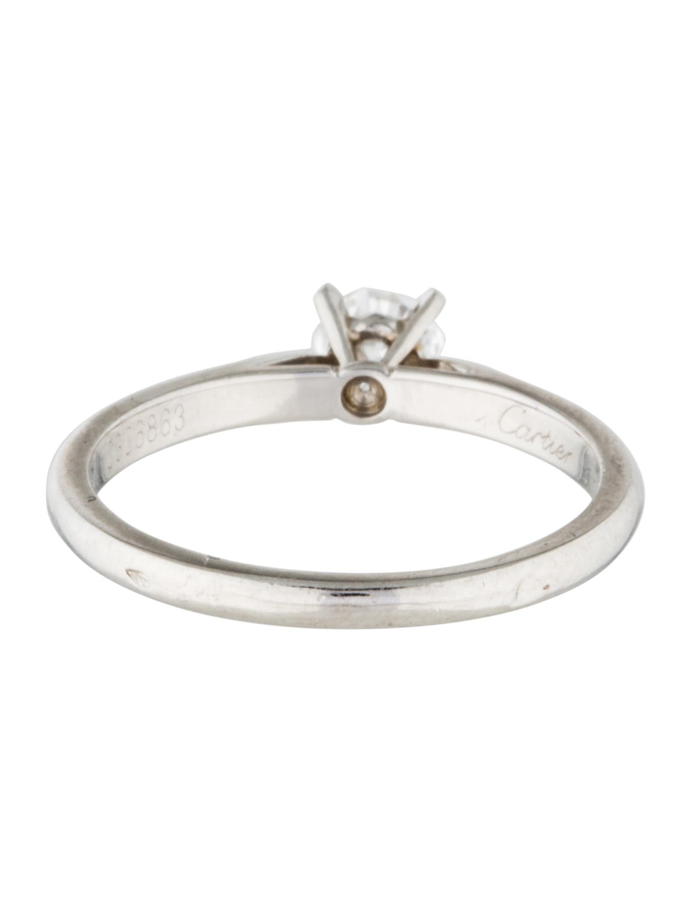 cartier diamond solitaire ring