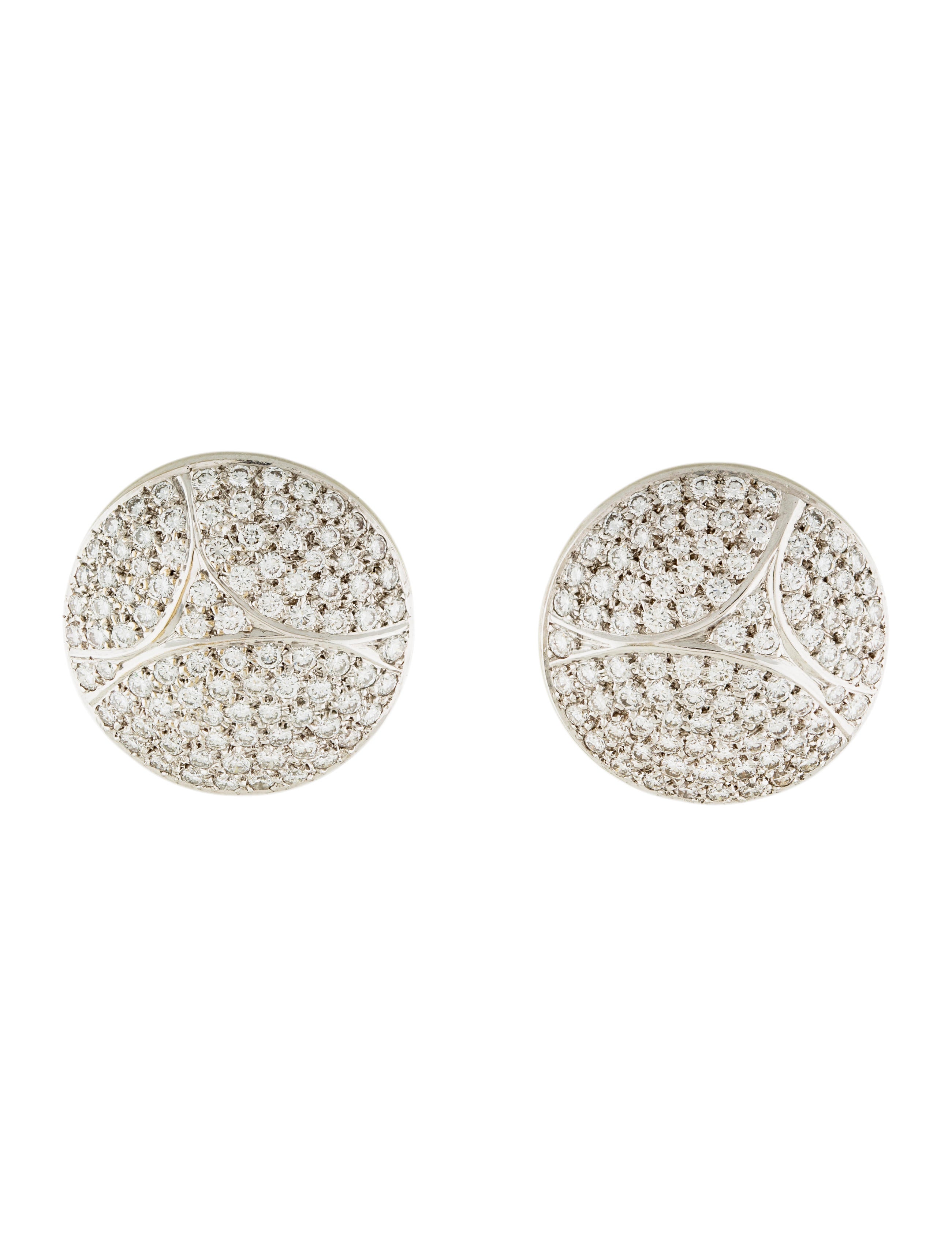 Cartier 18k Pavé Diamond Disc Earrings Crt32152 The Cartier 18k Pavé Diamond Disc Earrings Crt32152 The Realreal