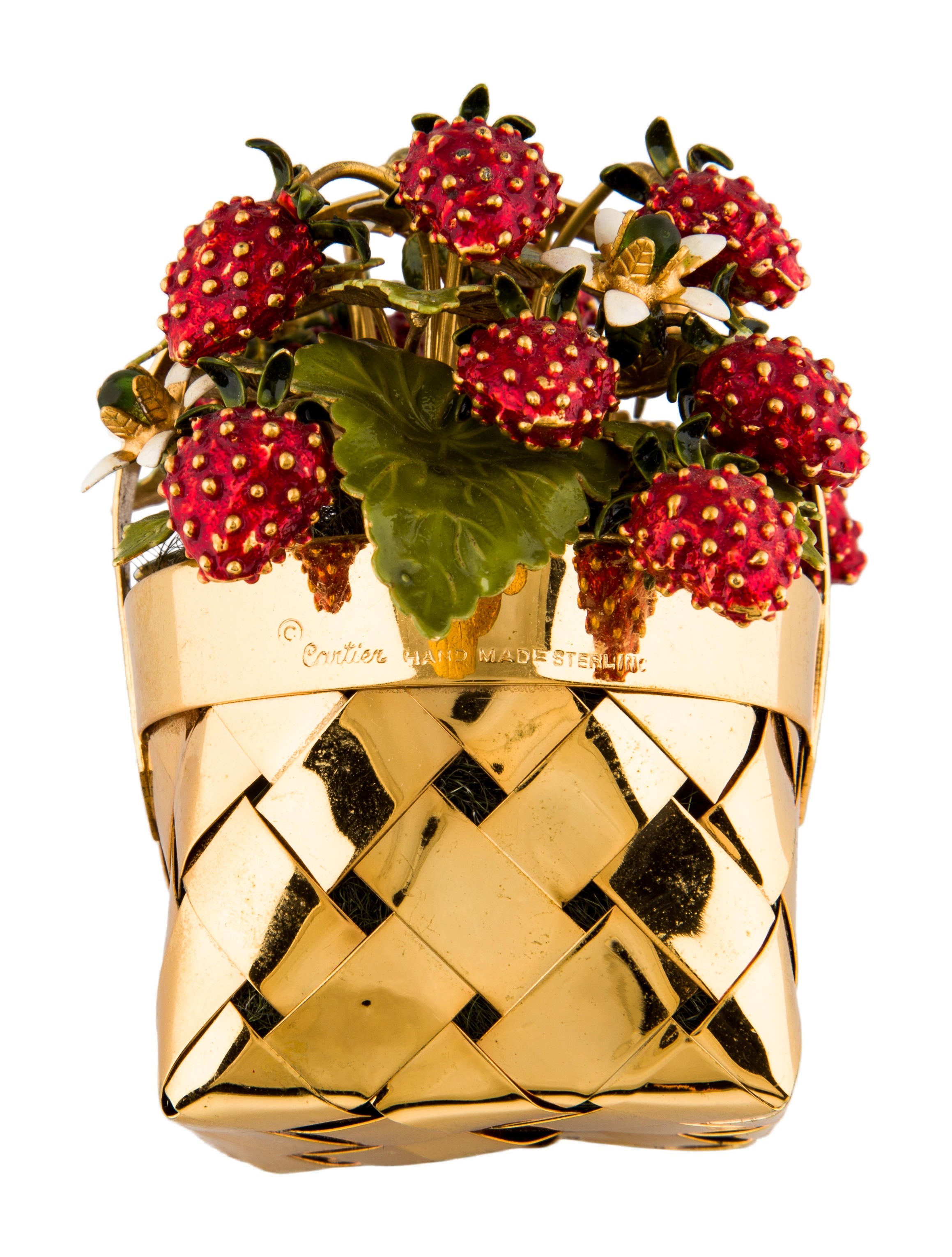 Cartier Vintage Strawberry Basket Decor And Accessories CRT32562