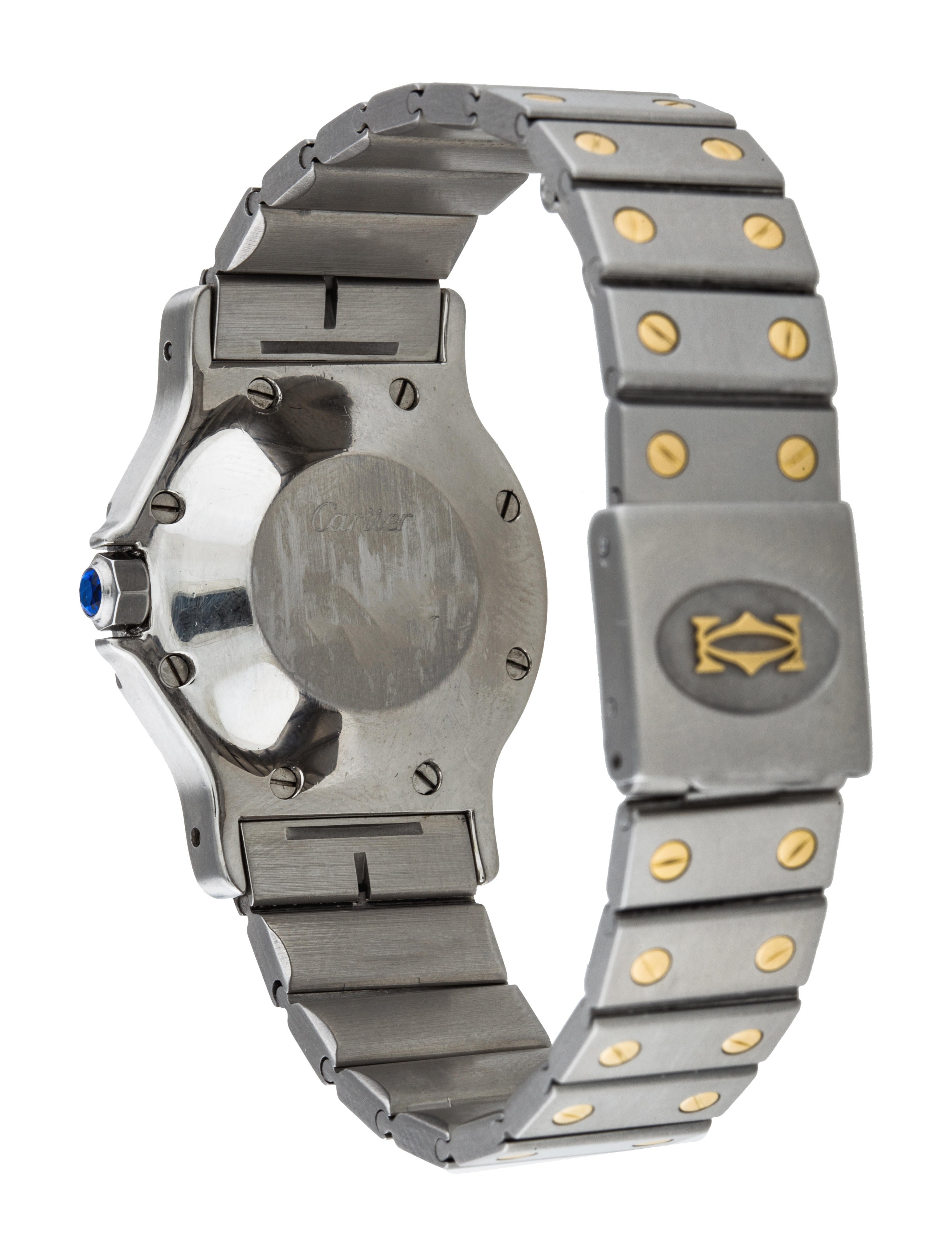 Cartier Santos Octagon Watch Bracelet CRT33872 The RealReal