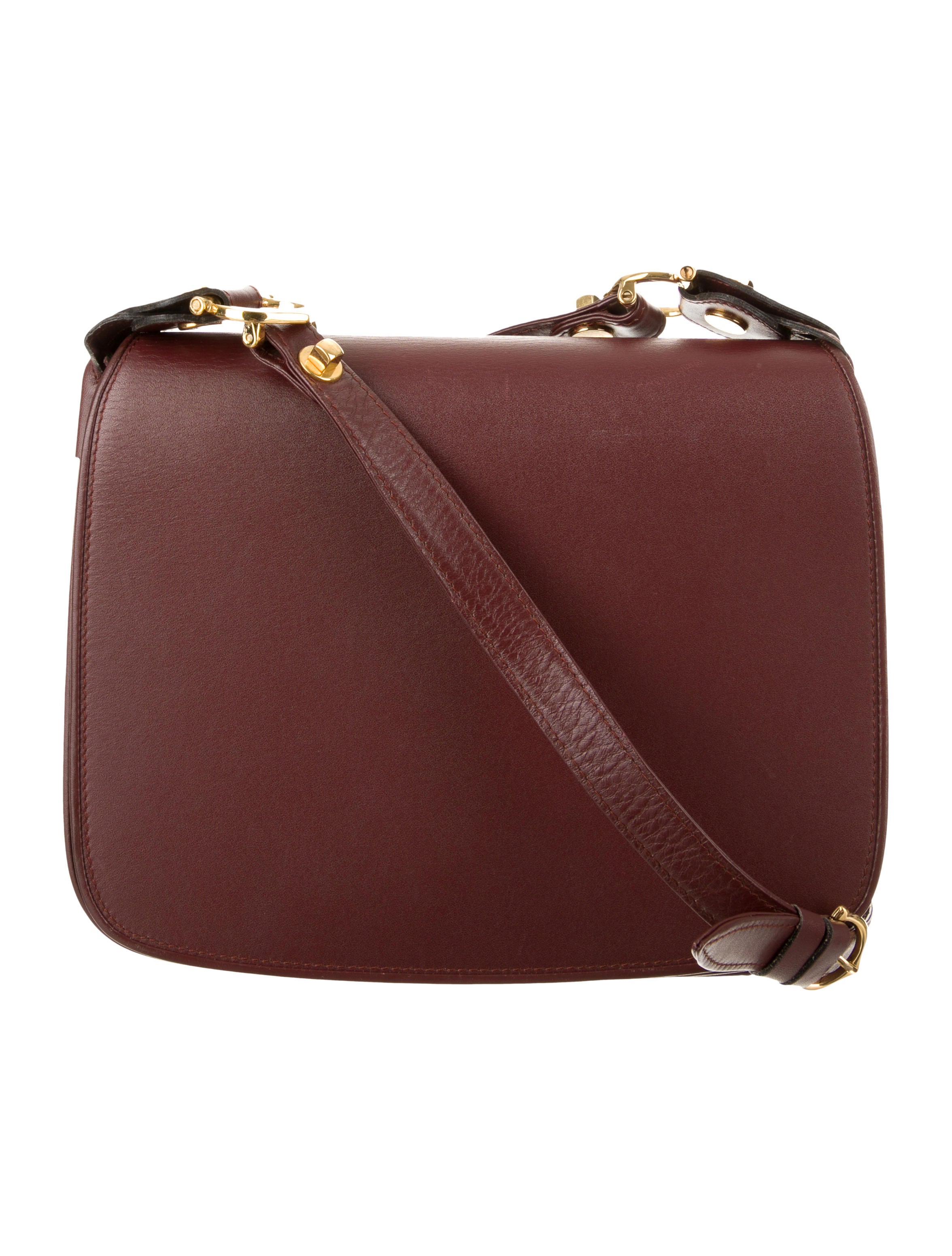 Cartier Leather Flap Crossbody Handbags CRT46263 The RealReal