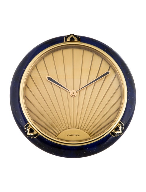 Cartier Lapis Art Déco Style Desk Clock Decor Accessories Cartier Lapis Art Déco Style Desk Clock