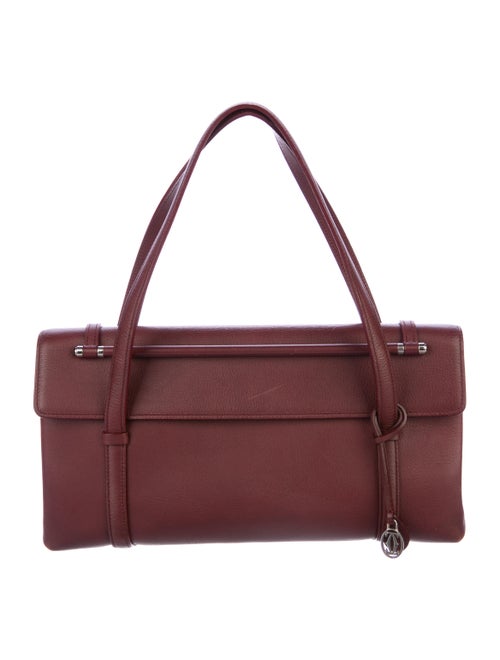 Cartier Leather Shoulder Bag silver