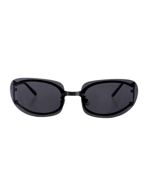 Cartier Rimless Square Sunglasses Silver