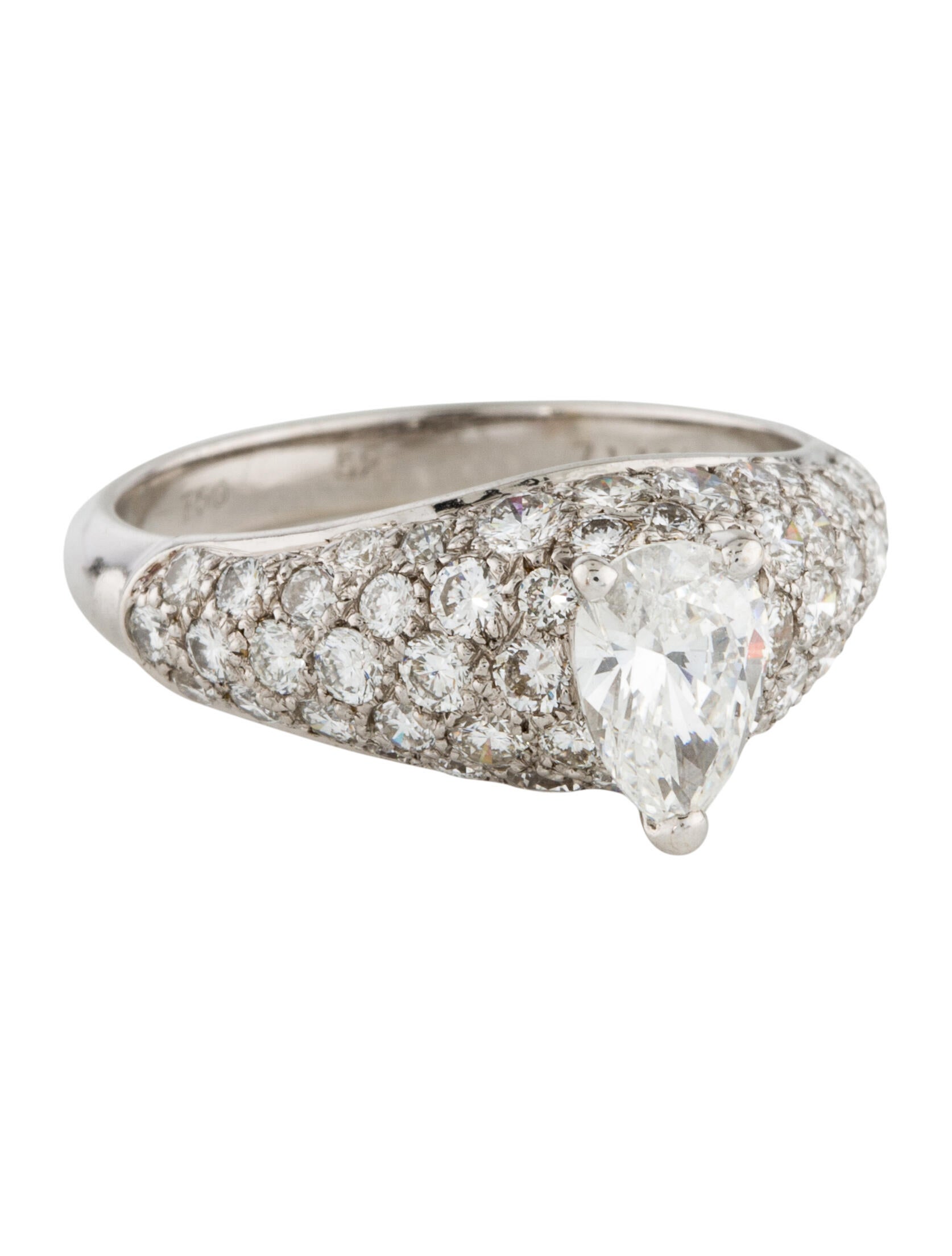 Cartier Vintage Diamond Engagement Ring Rings CRT56647 The RealReal