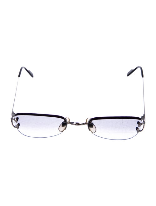 Cartier Rimless Gradient Sunglasses silver