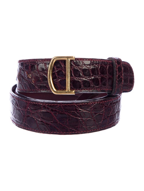 Cartier Embossed Leather Belt Gold
