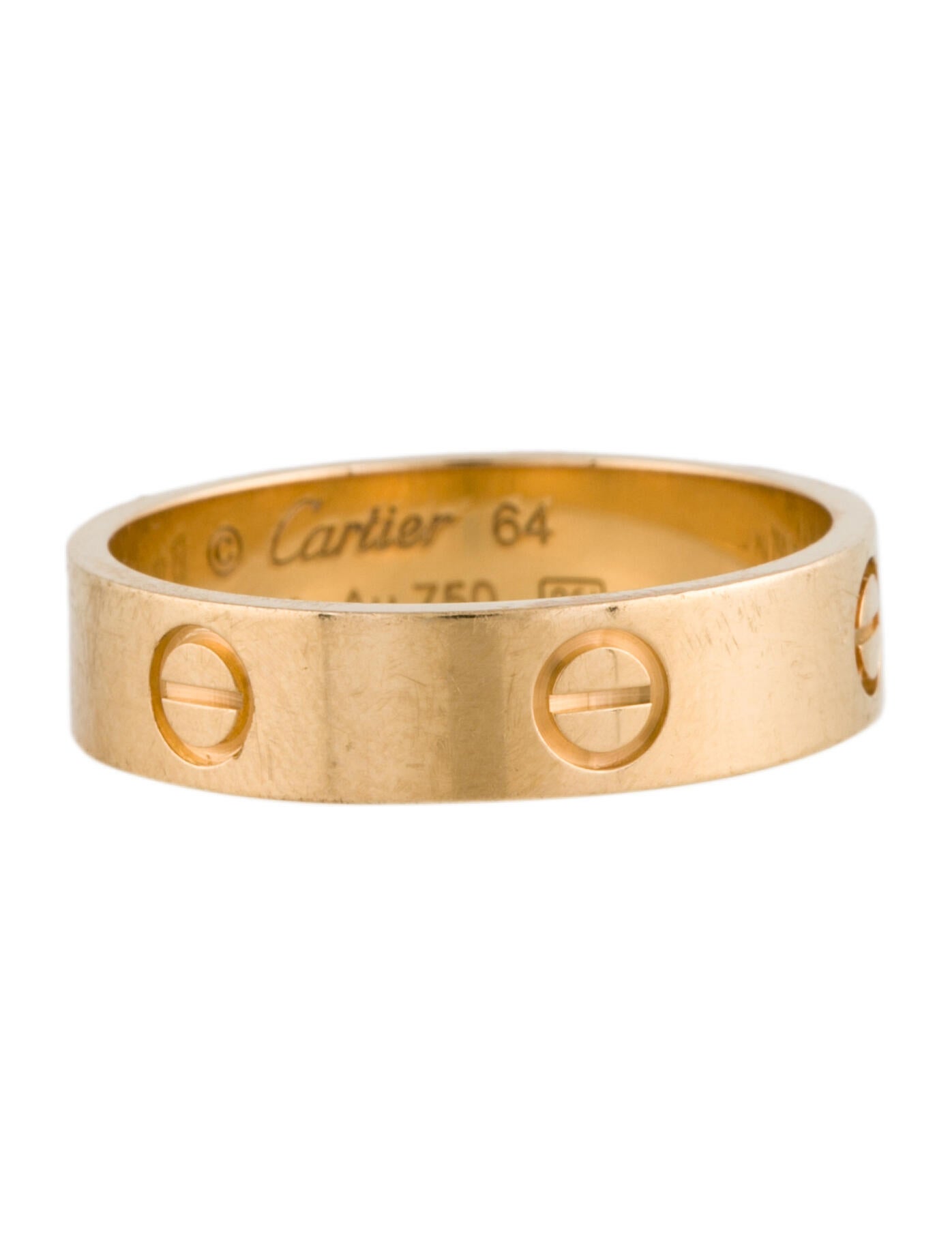 Cartier LOVE Ring 18K Yellow Gold Band, Rings CRT86589 The RealReal