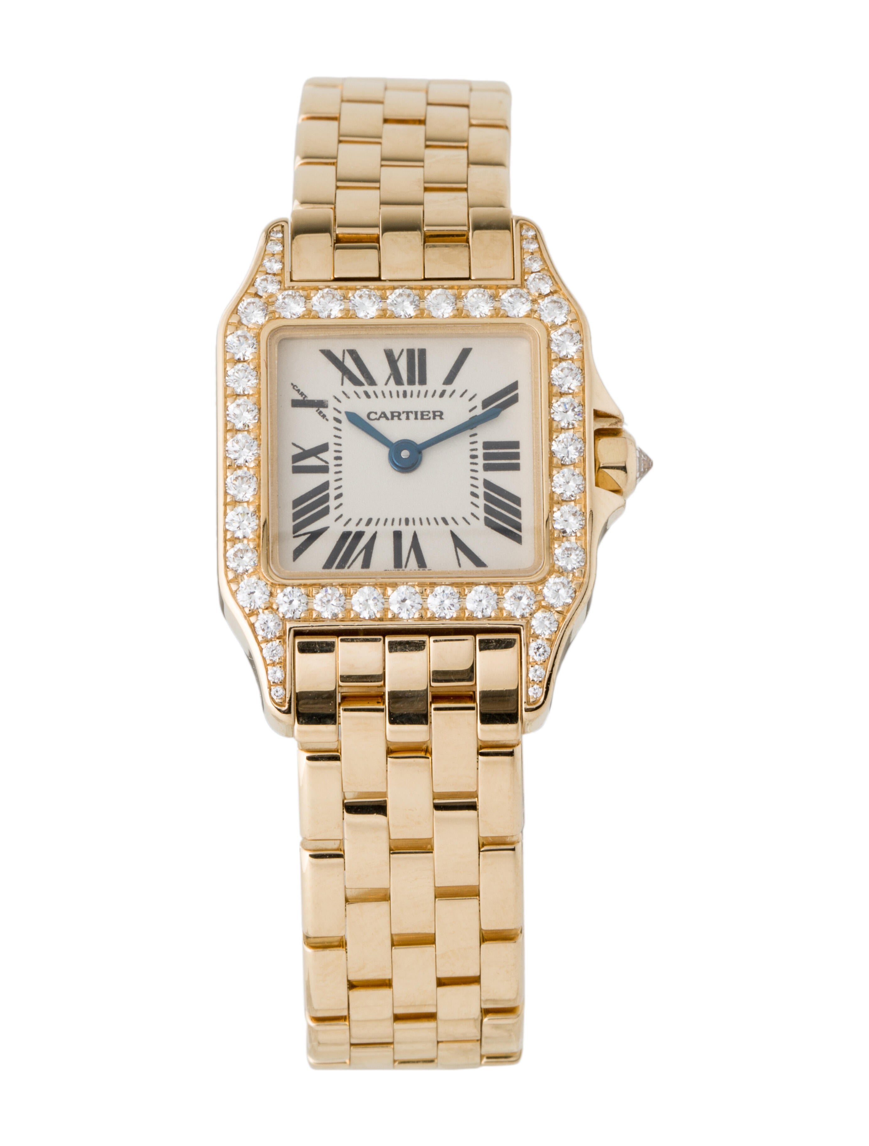 Cartier Mini Santos Demoiselle Watch WF9011Z8 The RealReal