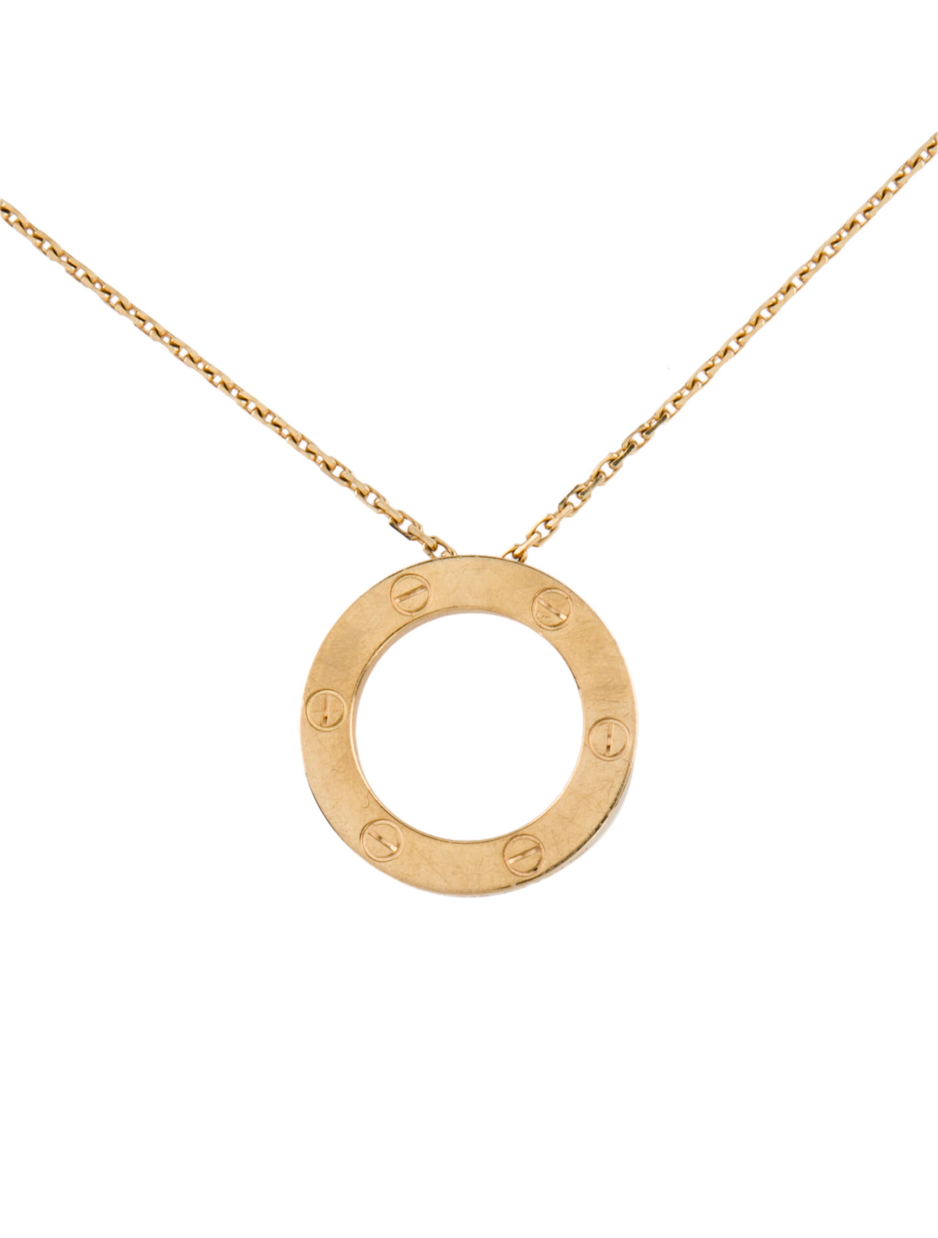 Cartier LOVE Necklace 18K Yellow Gold Pendant Necklace, Necklaces