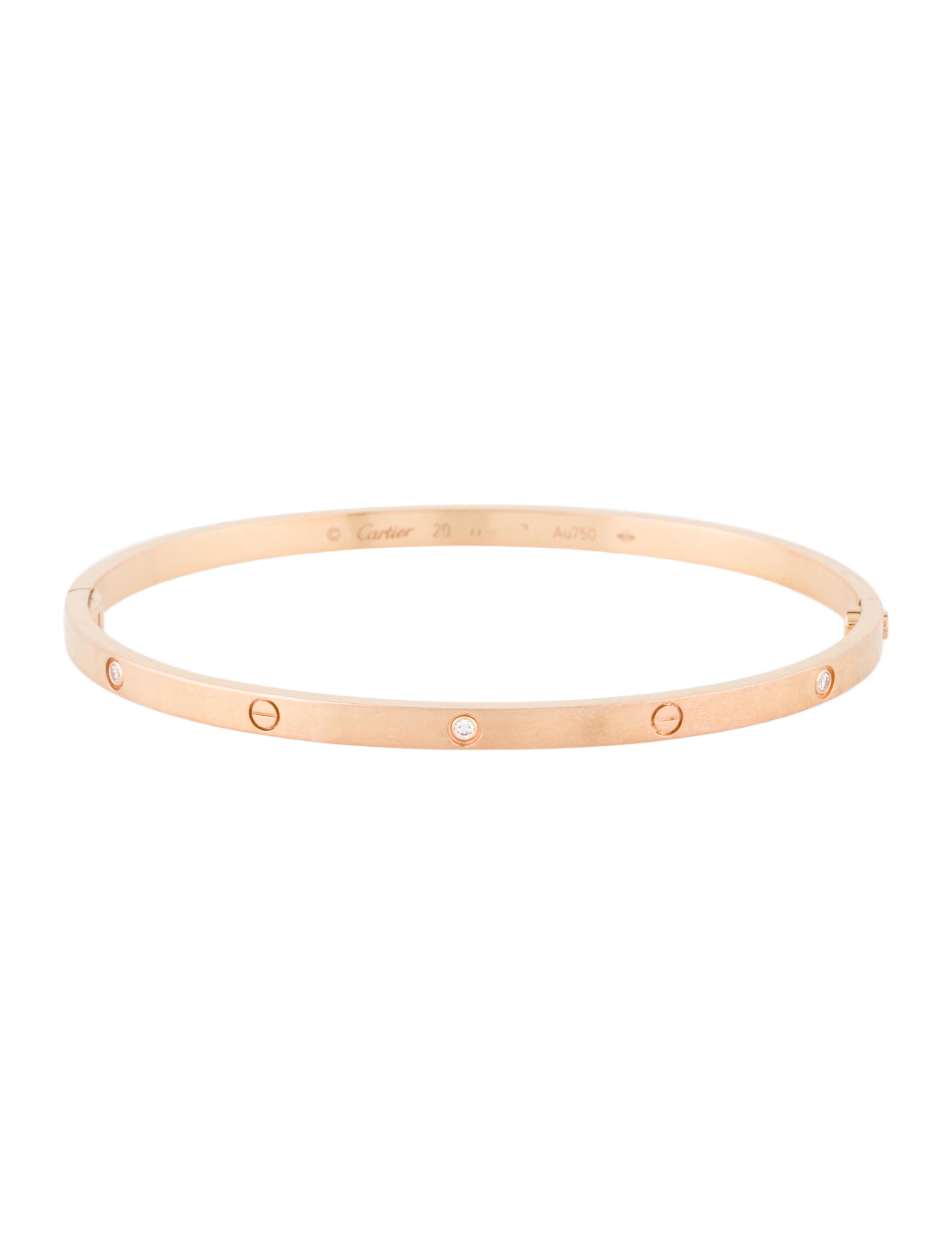 Cartier LOVE Bracelet 18K White Gold Bangle, Bracelets CRT30462